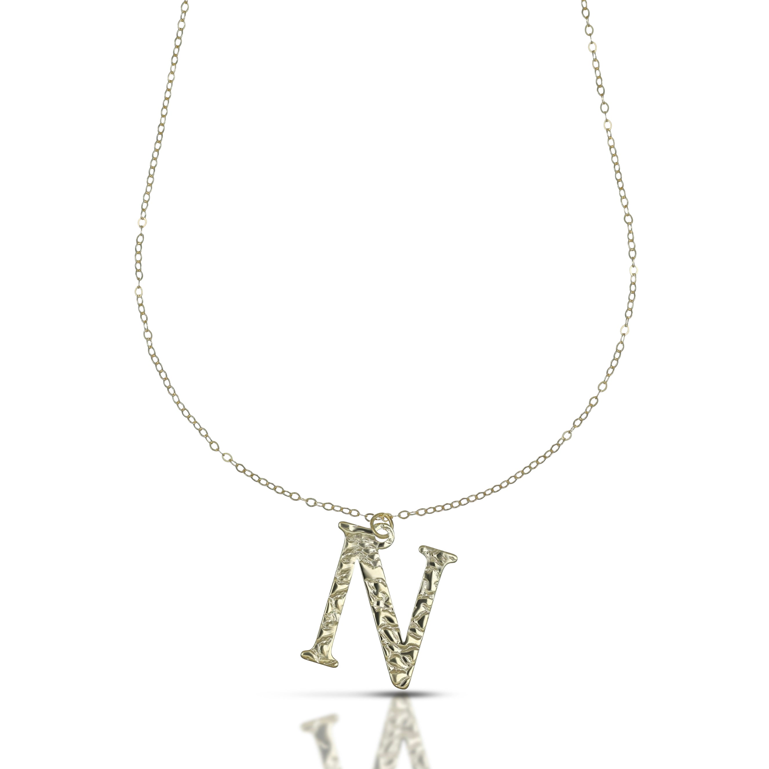 Collana da Donna con lettera N in stampatello