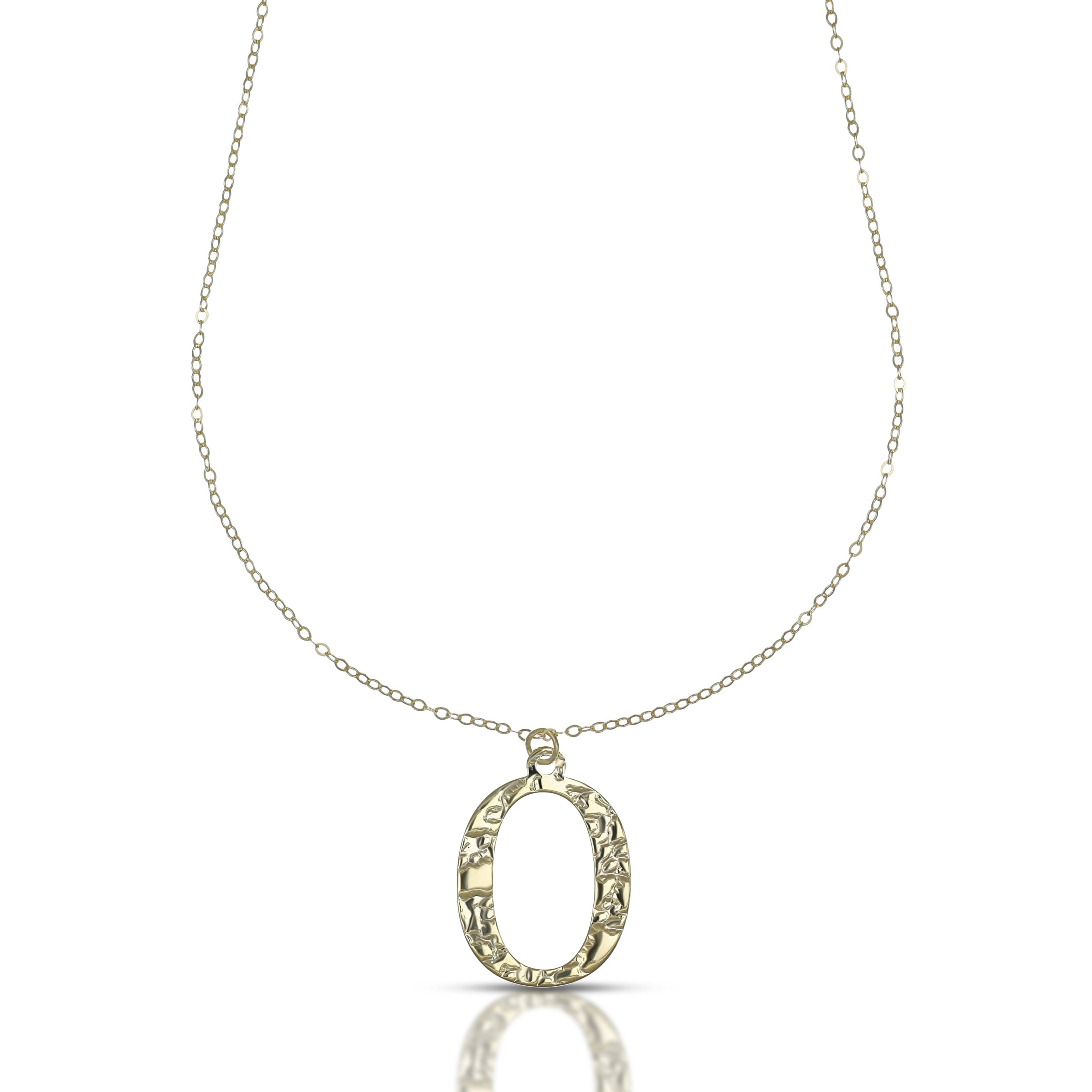 Collana da Donna con lettera O in stampatello