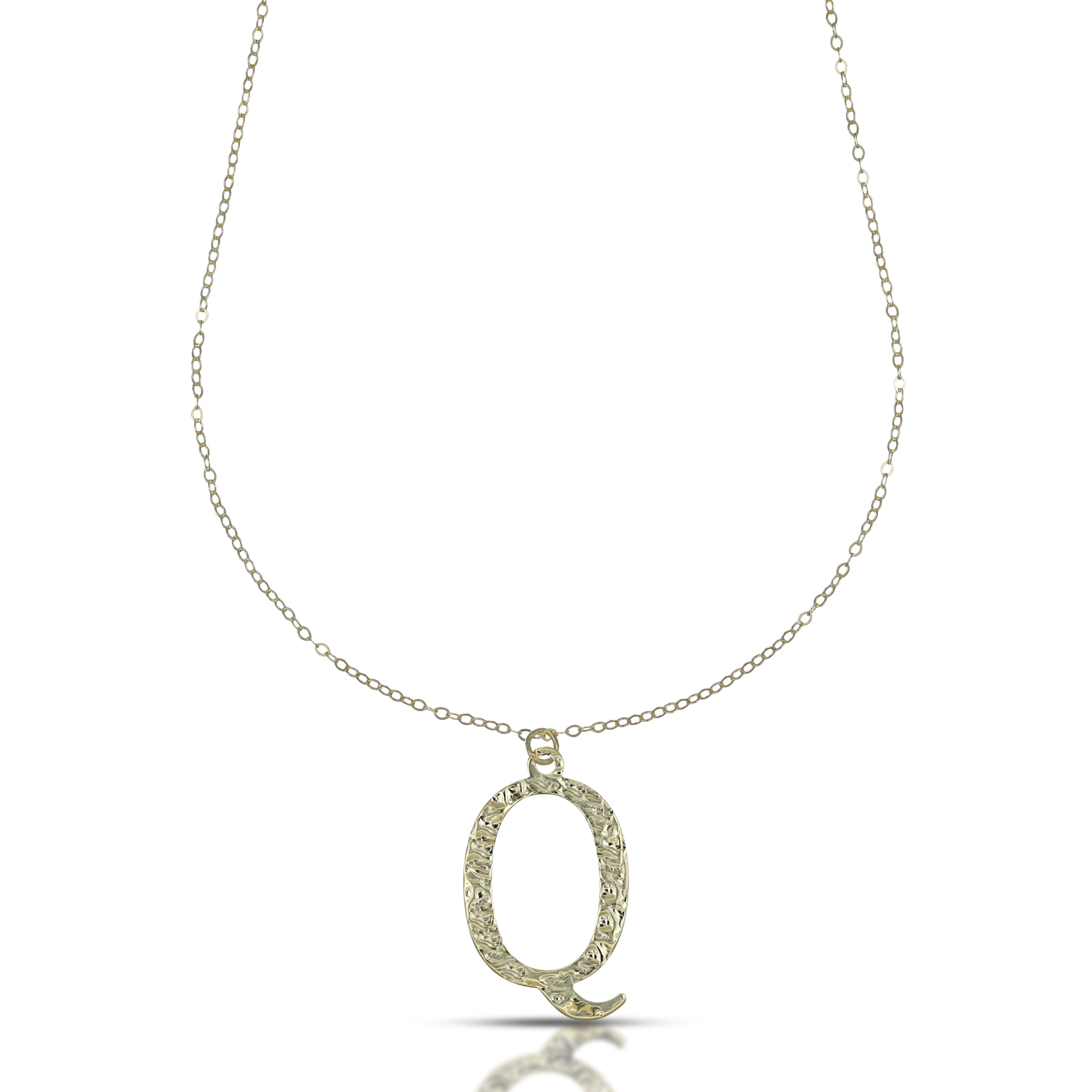 Collana da Donna con Lettera Q in stampatello