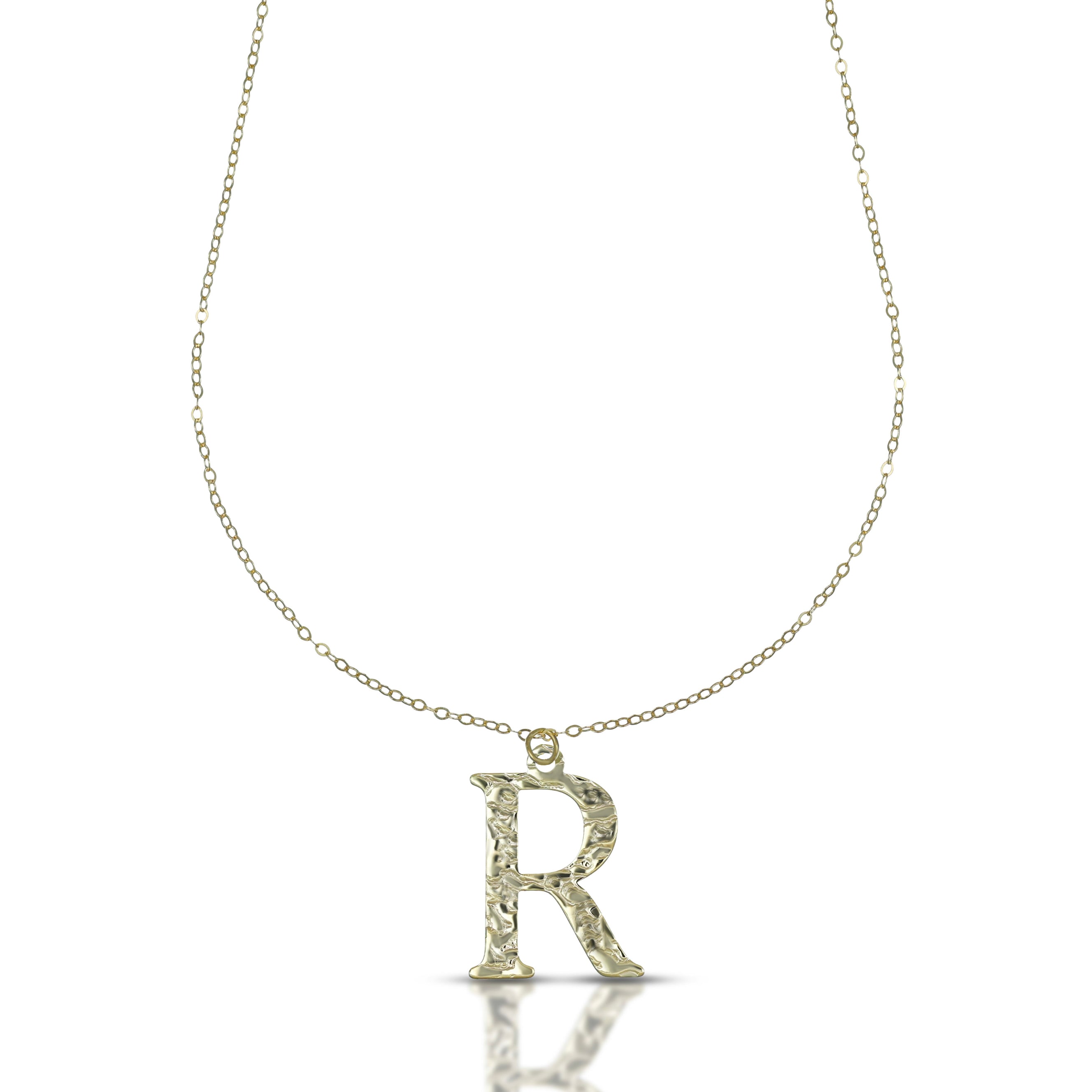 Collana da Donna con lettera R in stampatello