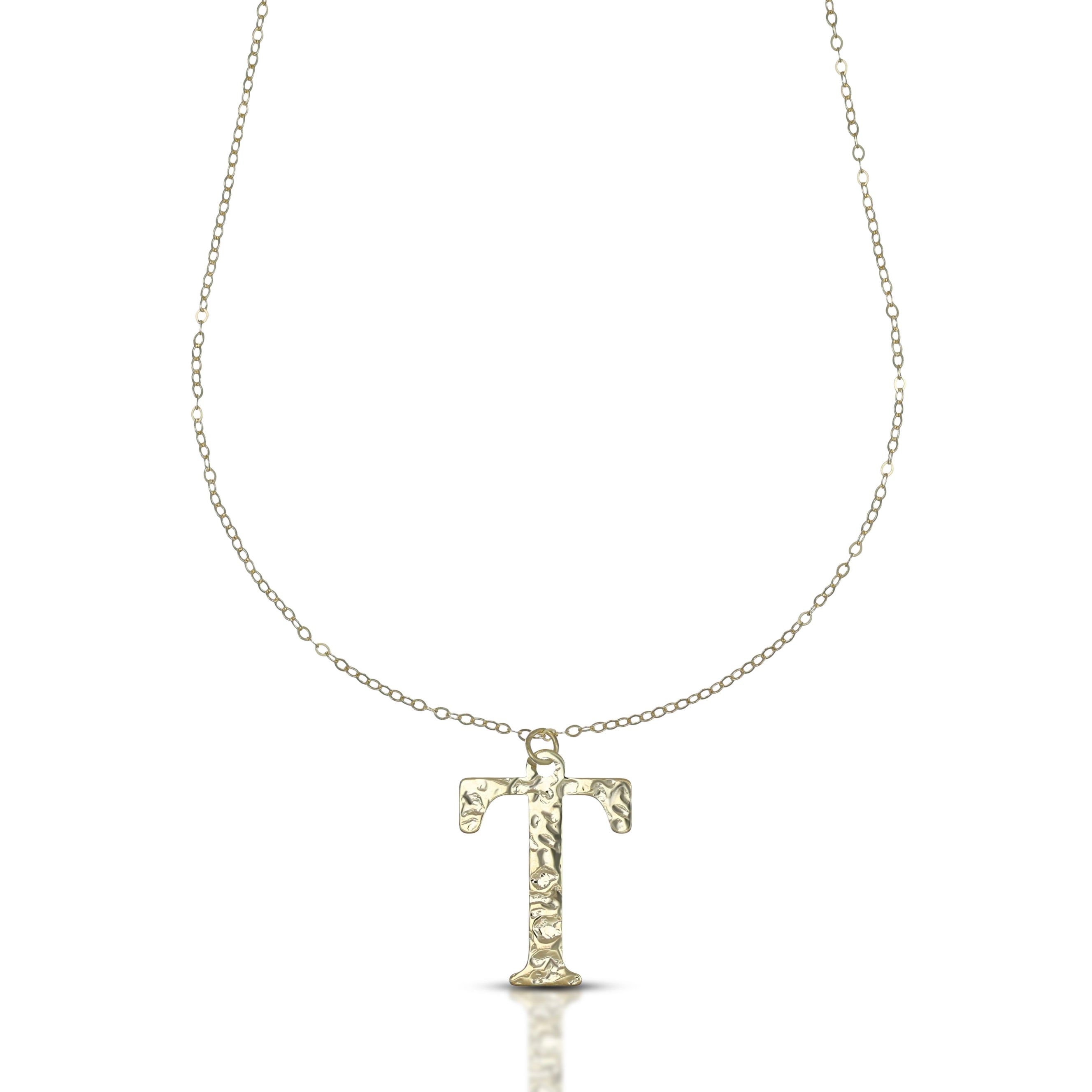 Collana da Donna con lettera T in stampatello
