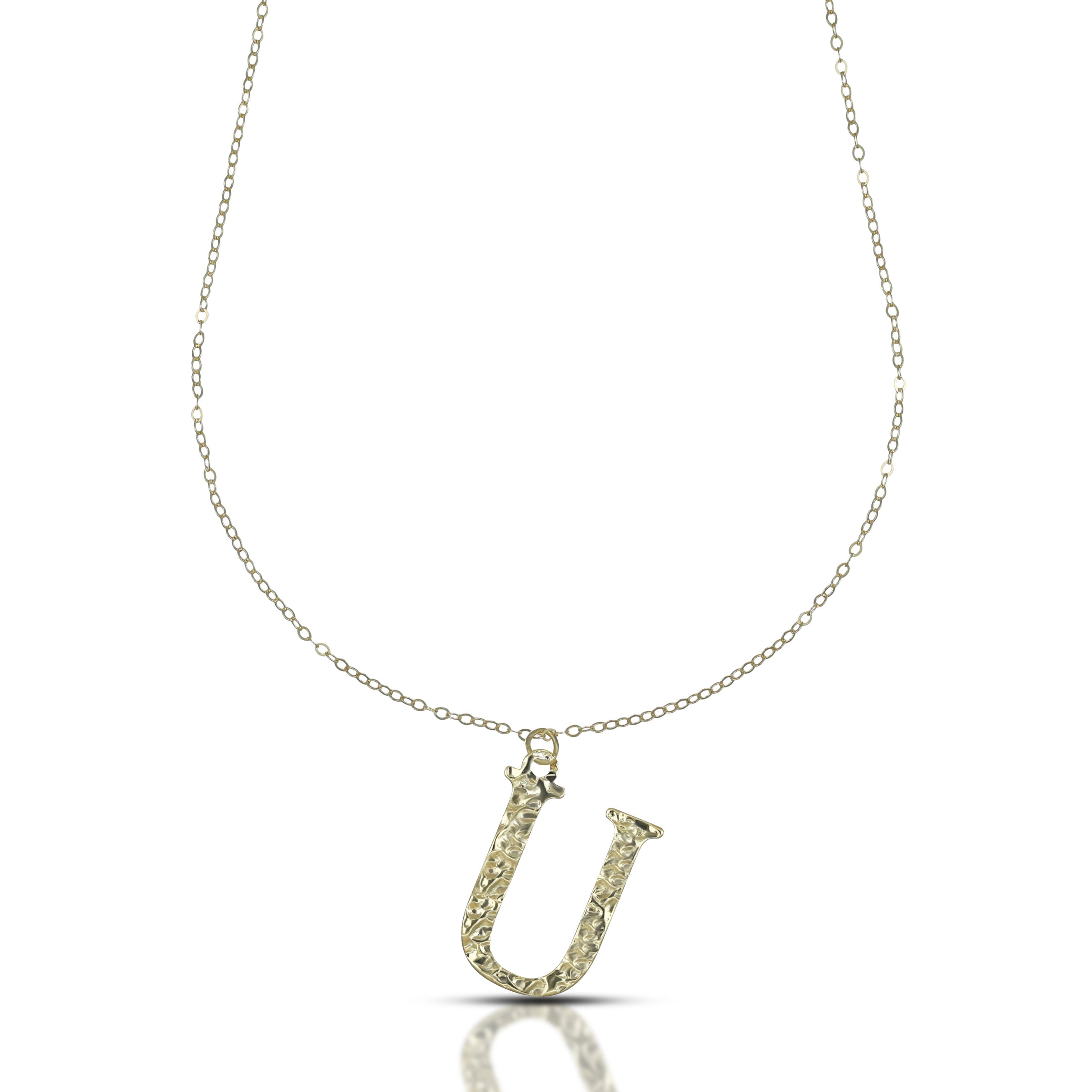 Collana da Donna con lettera U in stampatello