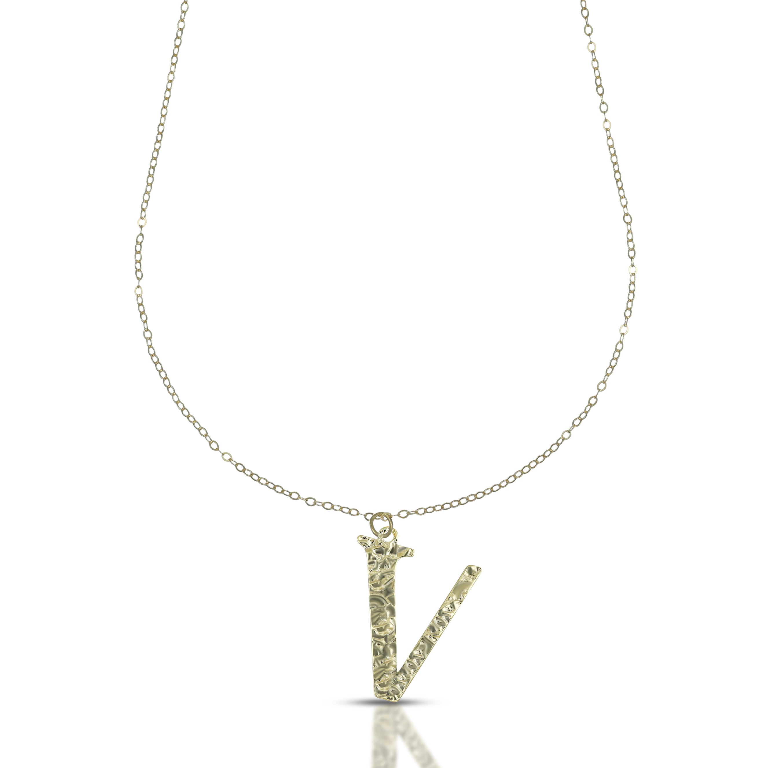 Collana da Donna con Lettera V in stampatello