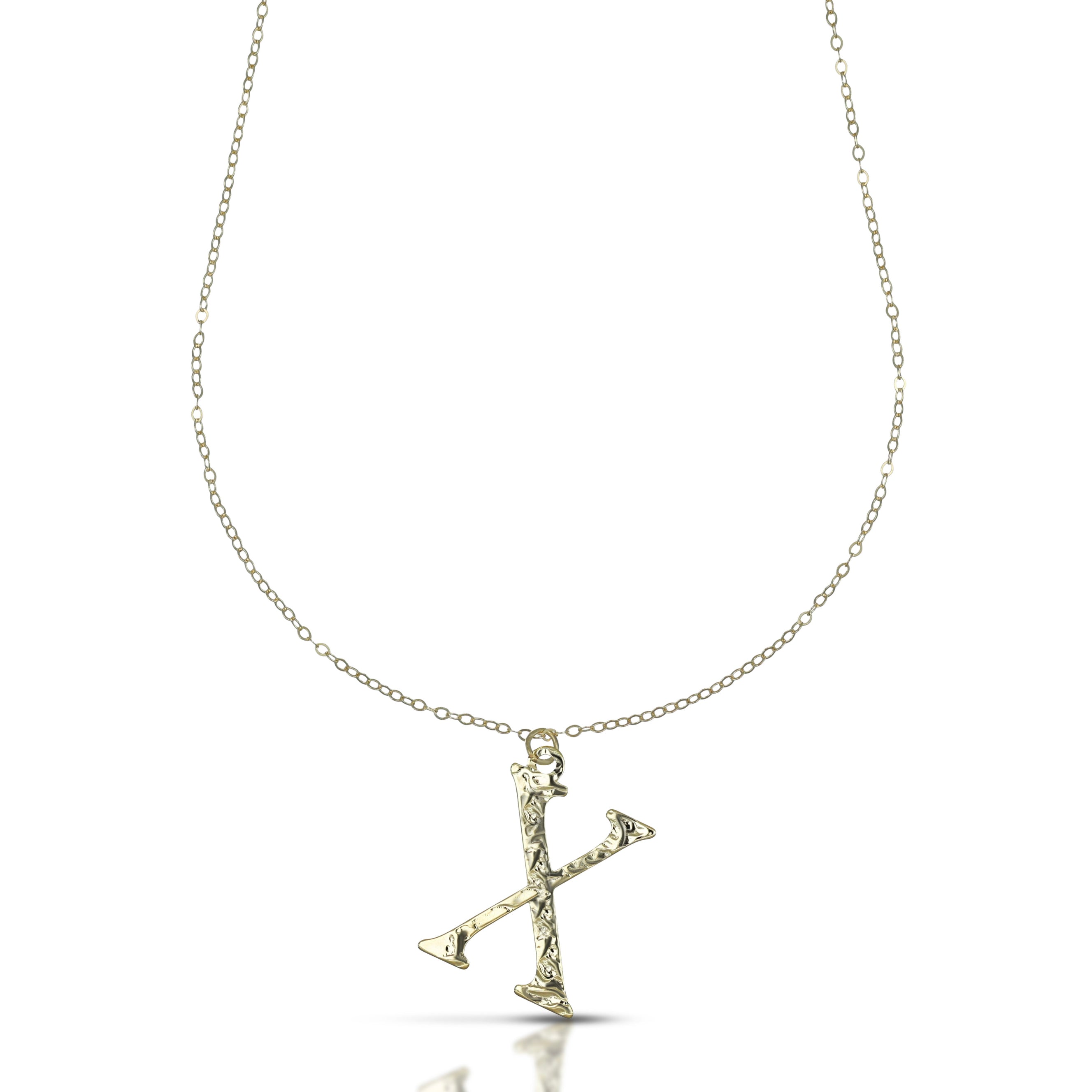 Collana da Donna con Lettera X in stampatello