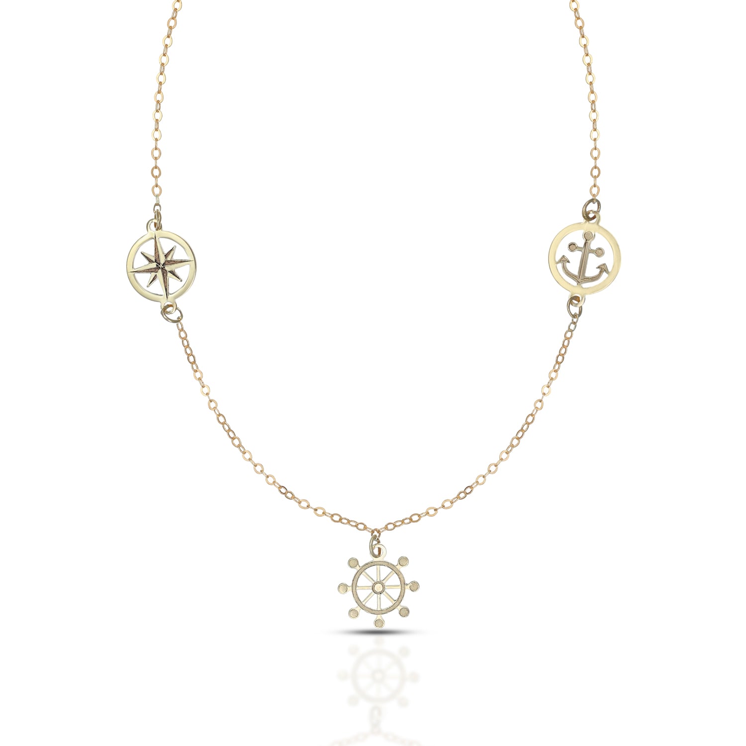 Collana Baby Collezione Petit - Timone, Ancora e Rosa dei Venti