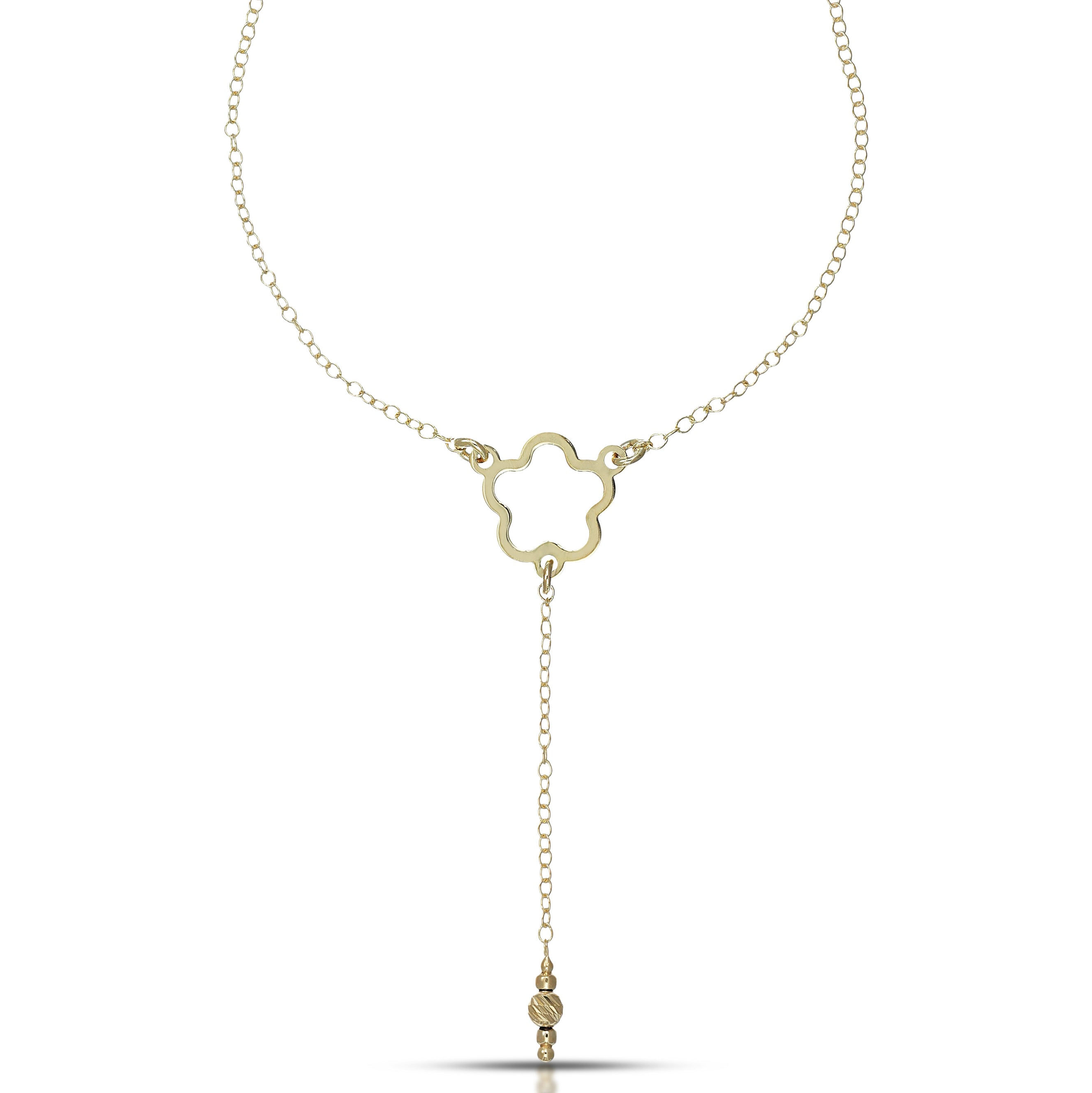 Collana da Donna con Fiore Traforato