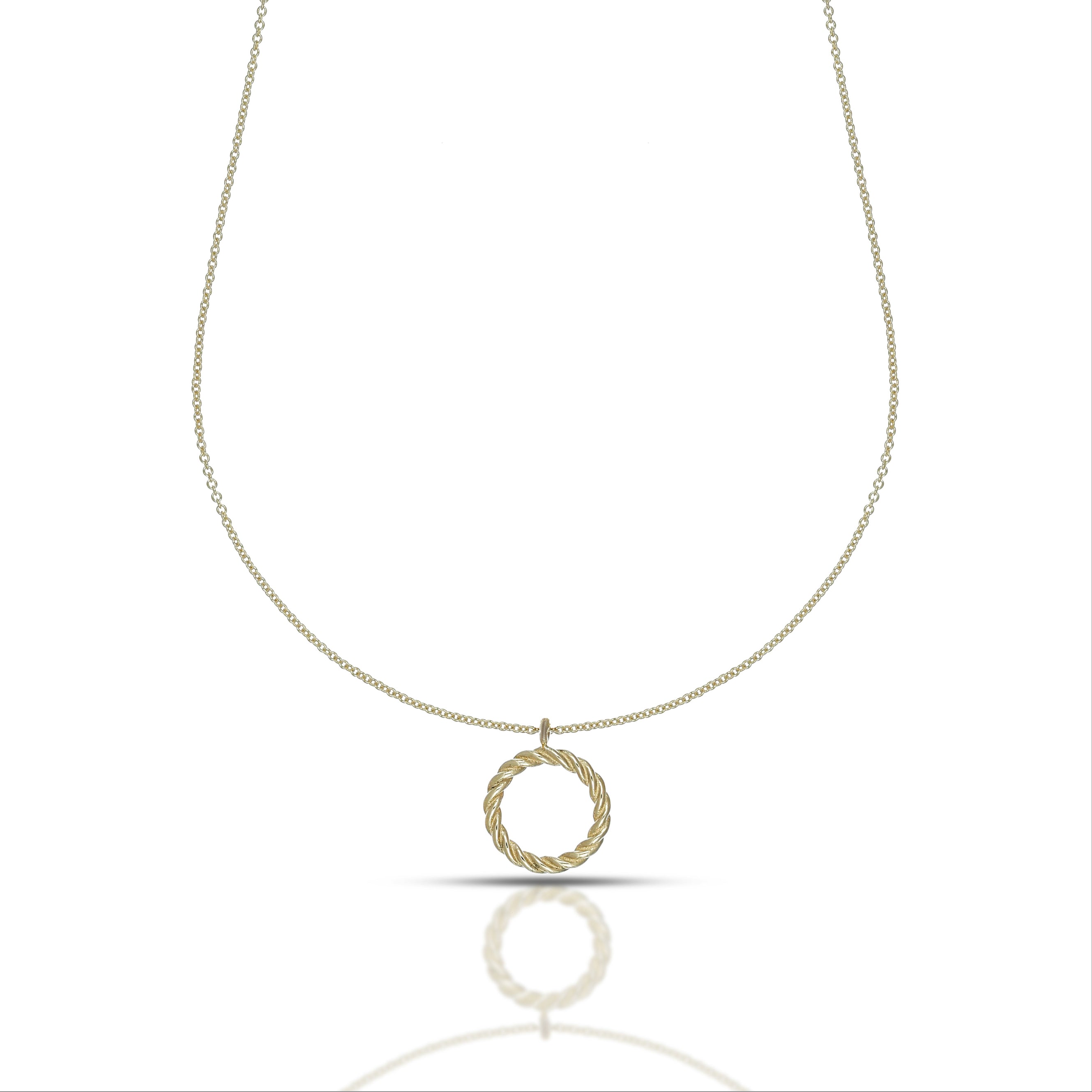 Collana da Donna con Tondo traforato, contorno in finitura torchon