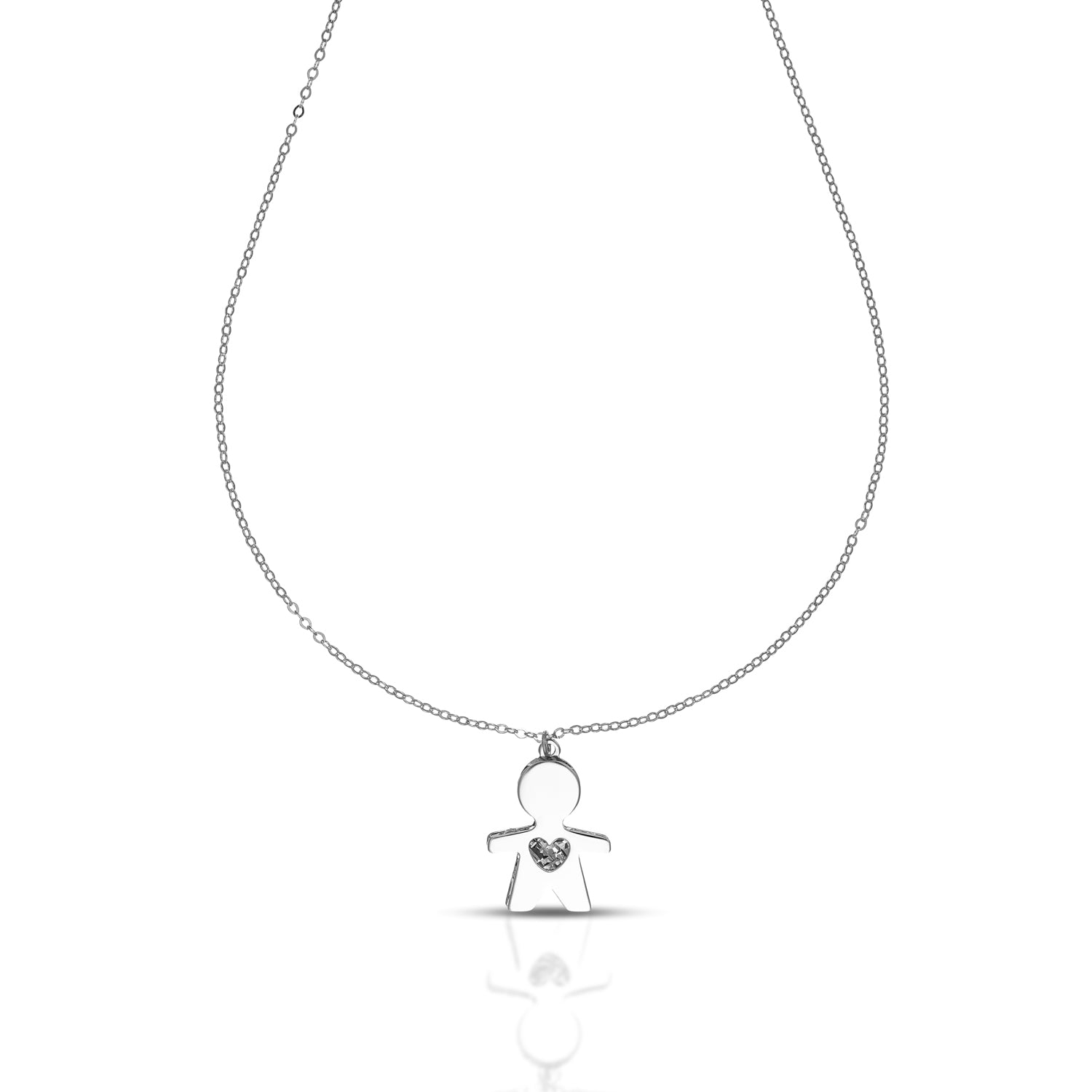 Collana da Donna con bebè maschio Collezione Primi Battiti