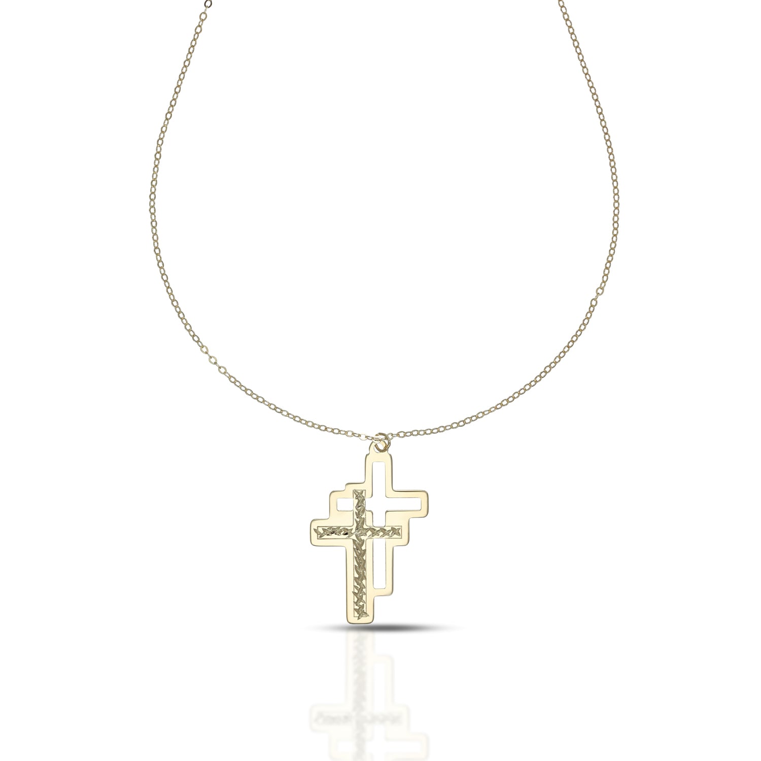 Collana da Uomo con Croce Collezione Corpus Lux
