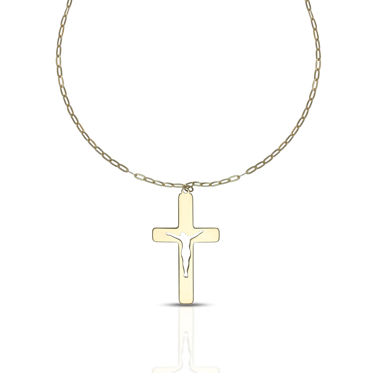 Collana da Uomo con Croce Collezione Corpus Lux