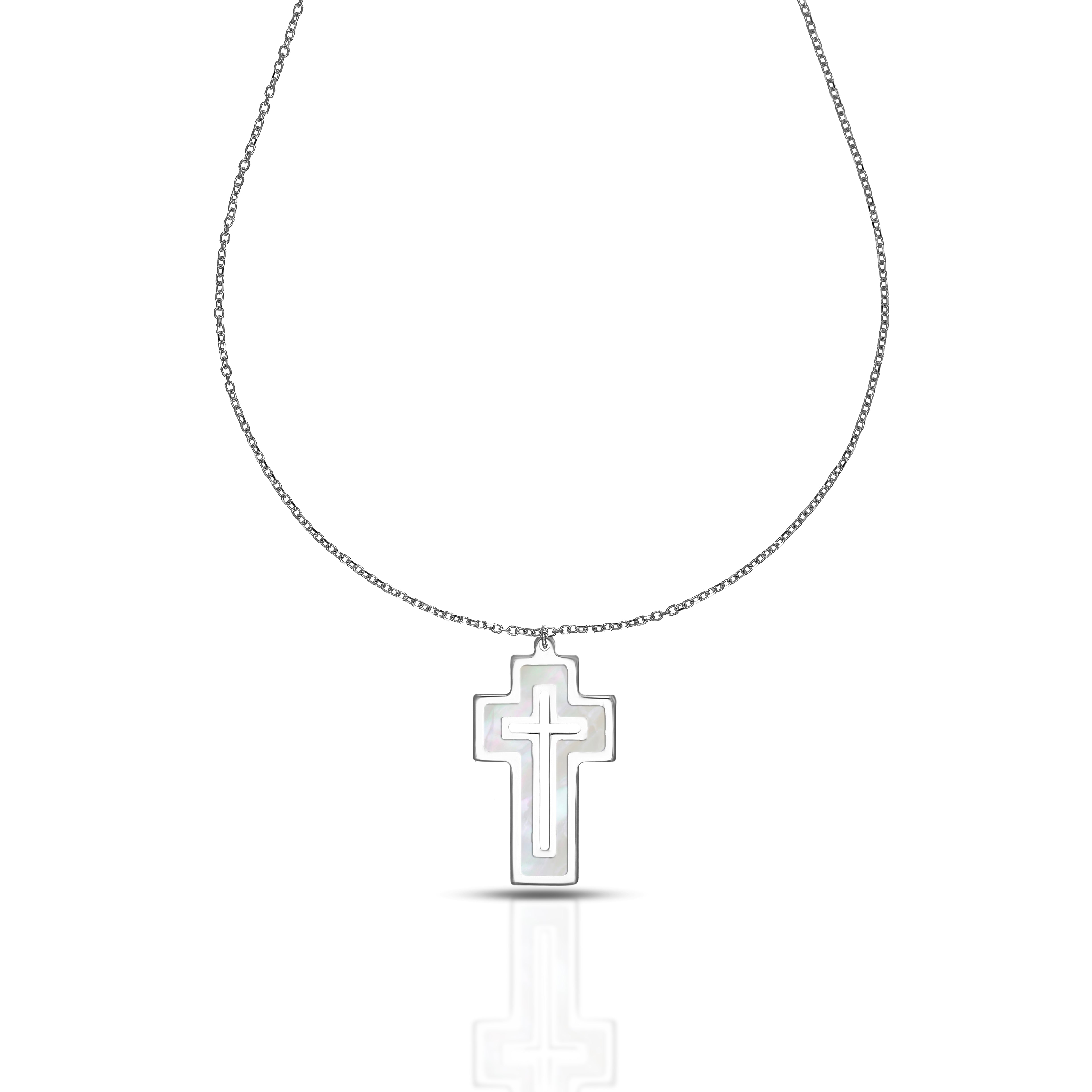 Collana da Uomo con Croce Collezione Corpus Lux