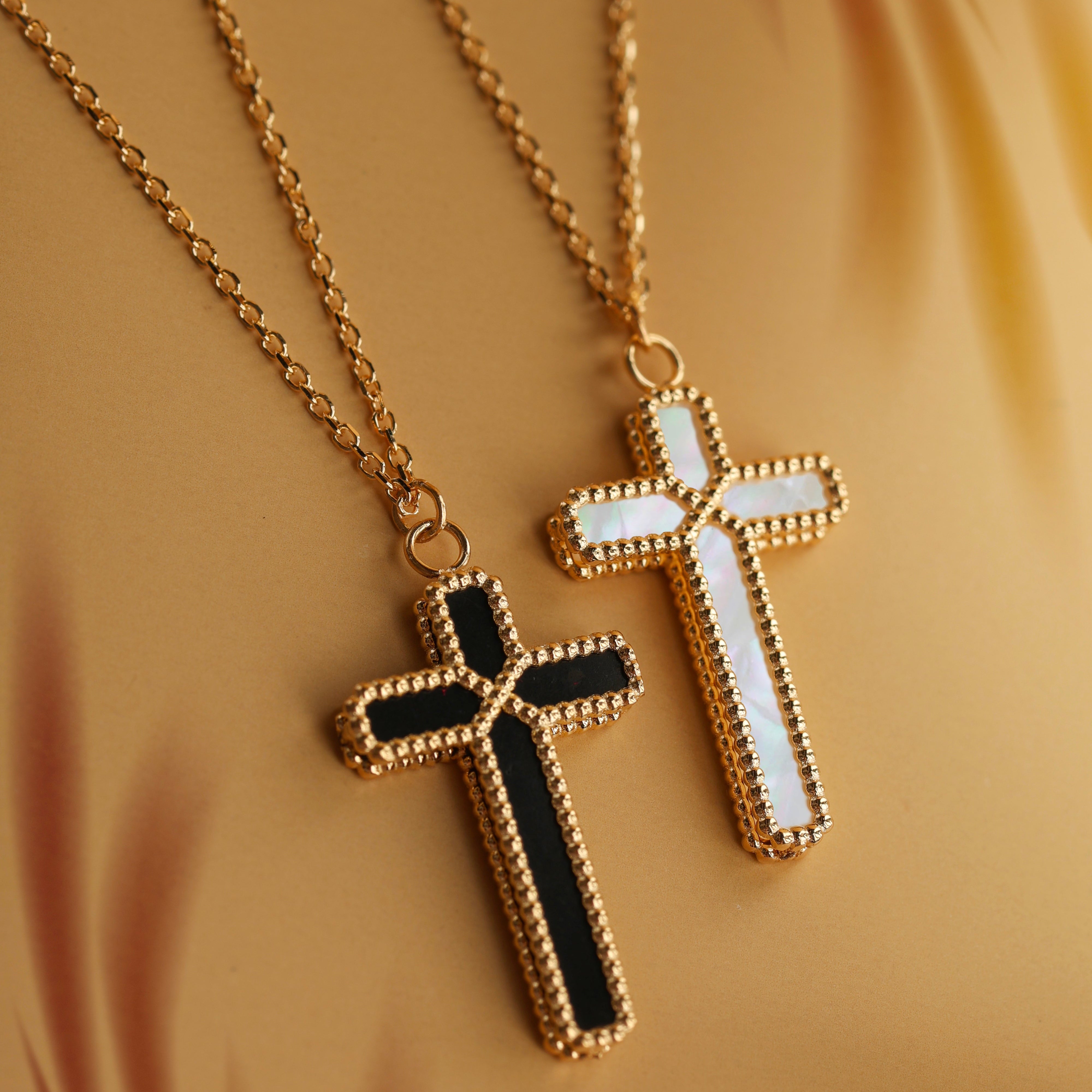 Collana da Uomo e da Donna con Croce Double Face Collezione Corpus Lux