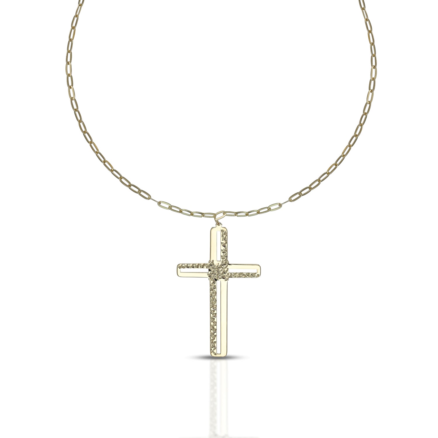 Collana da Uomo con Croce Collezione Corpus Lux