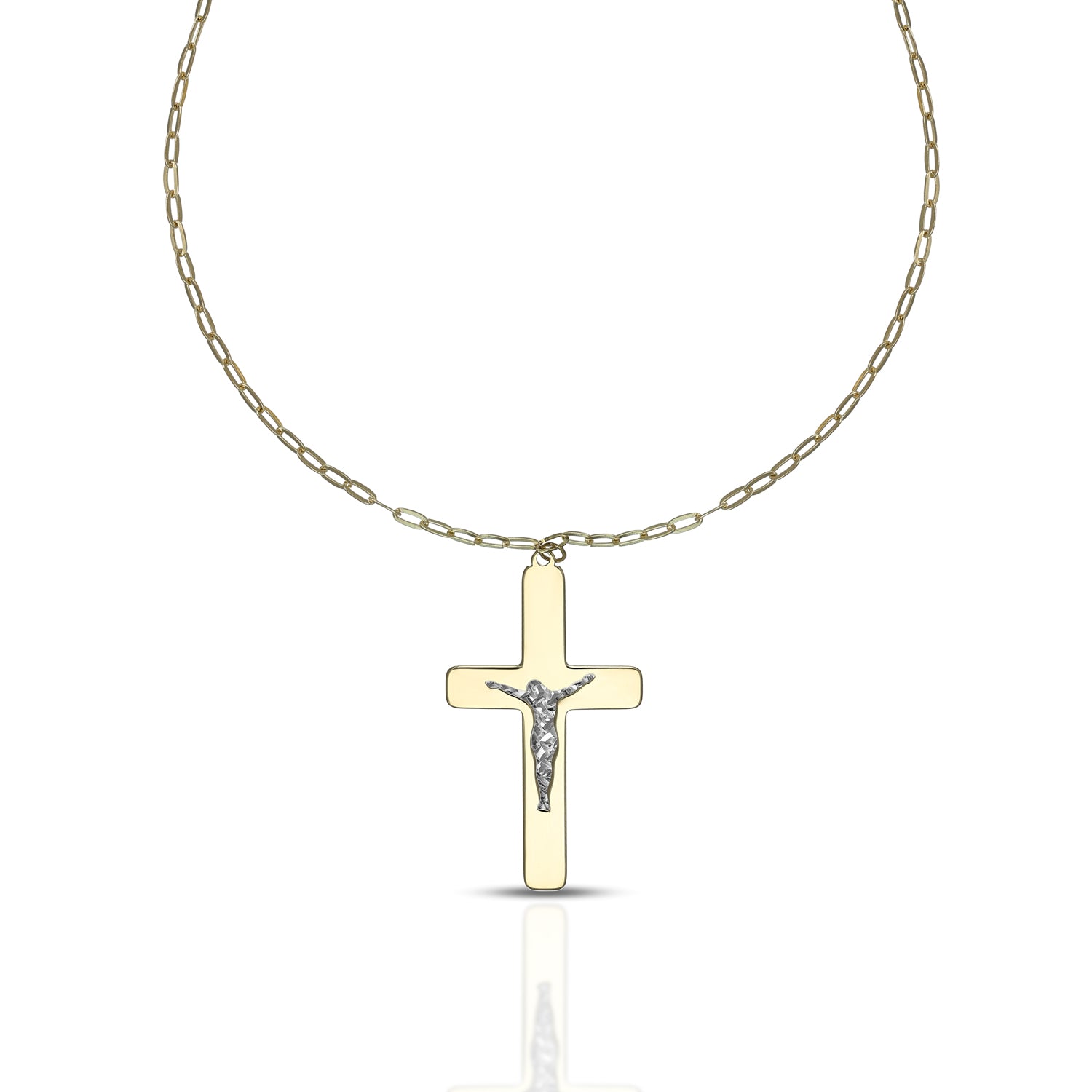 Collana da Uomo con Croce Collezione Corpus Lux