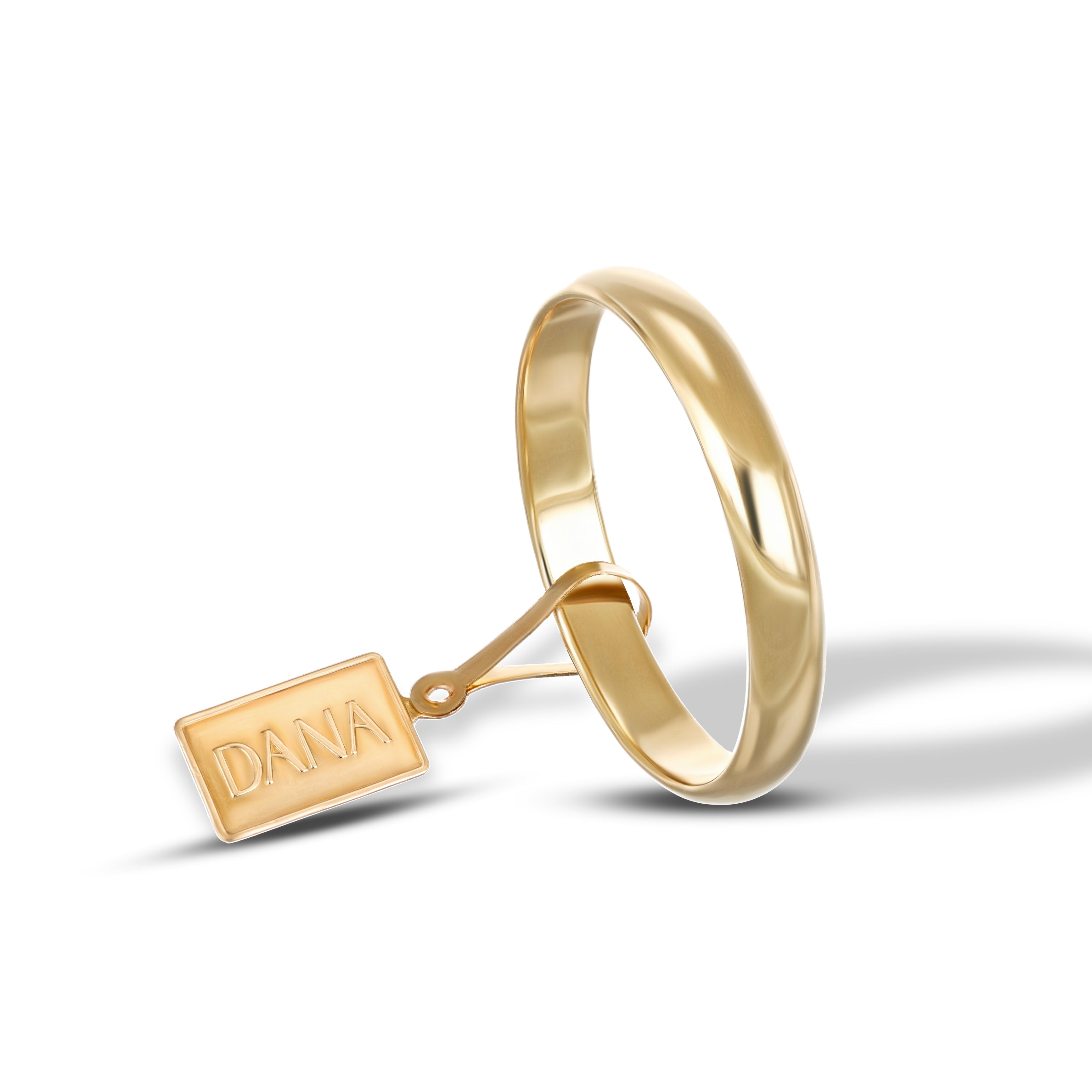 3.4mm Domed Wedding Band