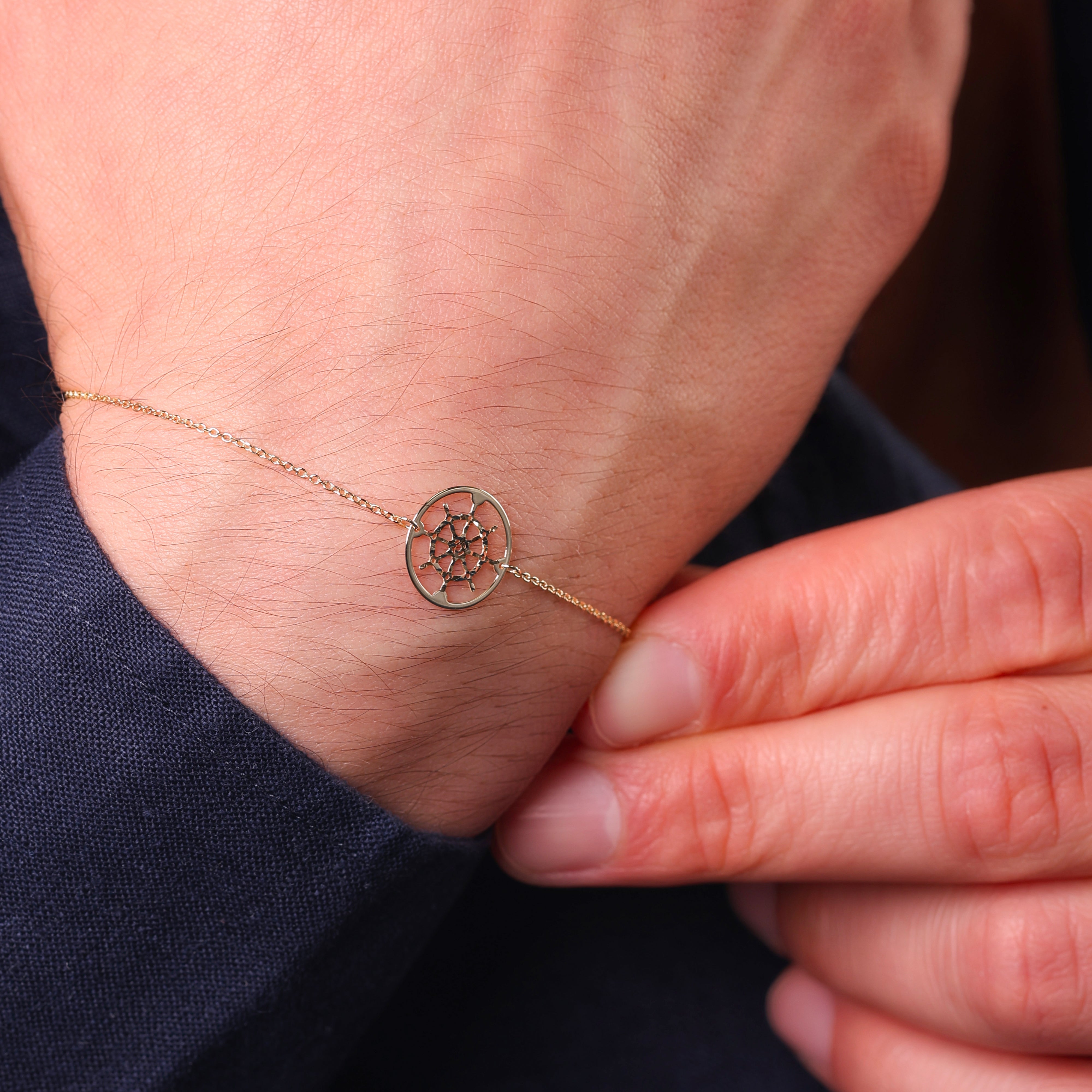 Bracciale da Uomo Collezione Zephyr con Timone