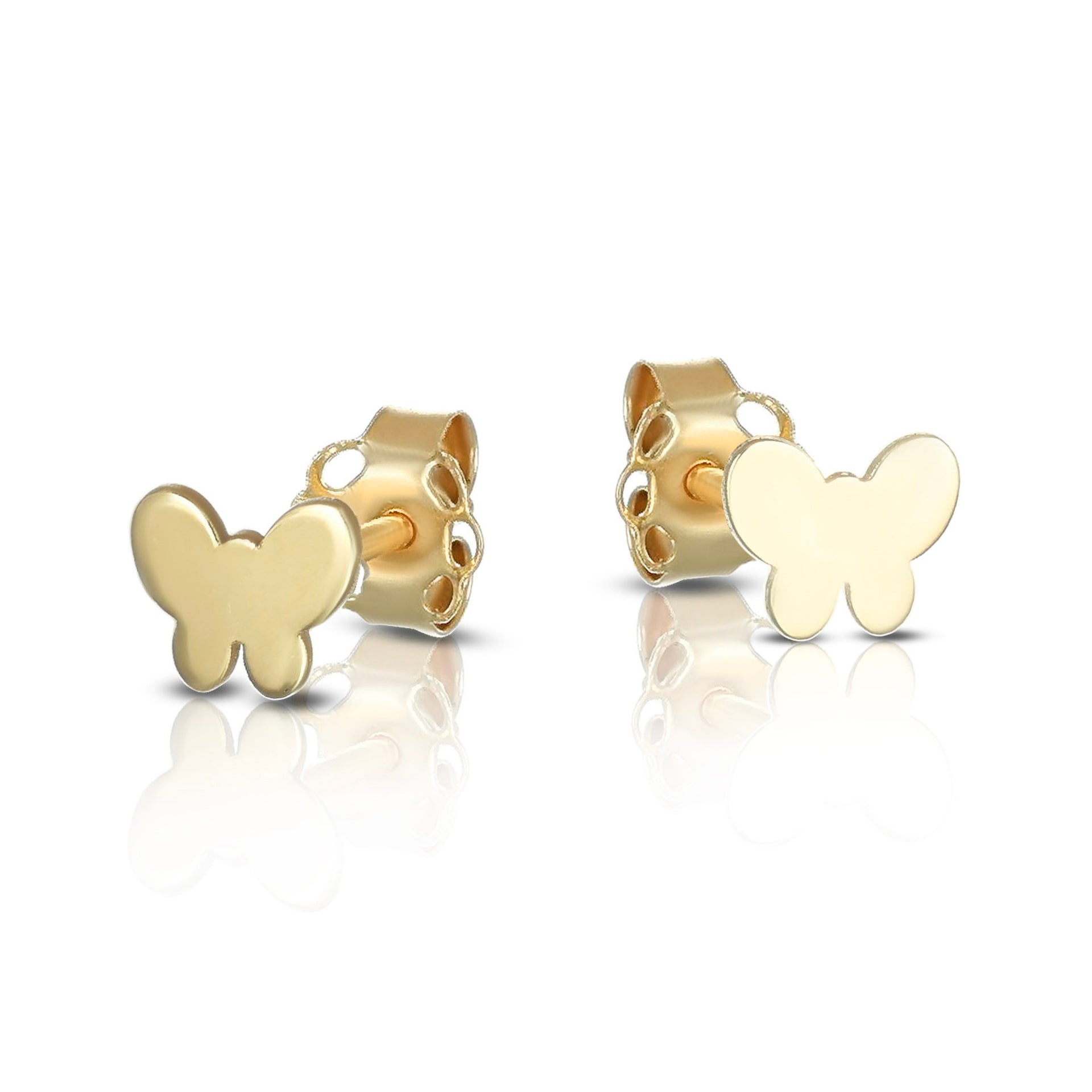 Carissima Orecchini A Goccia Con Farfalla Oro 9kt Tricolore | Gioielli Donna Oro Rosa, Bianco E Giallo | Eleganti Italiani Con Confezione Regalo