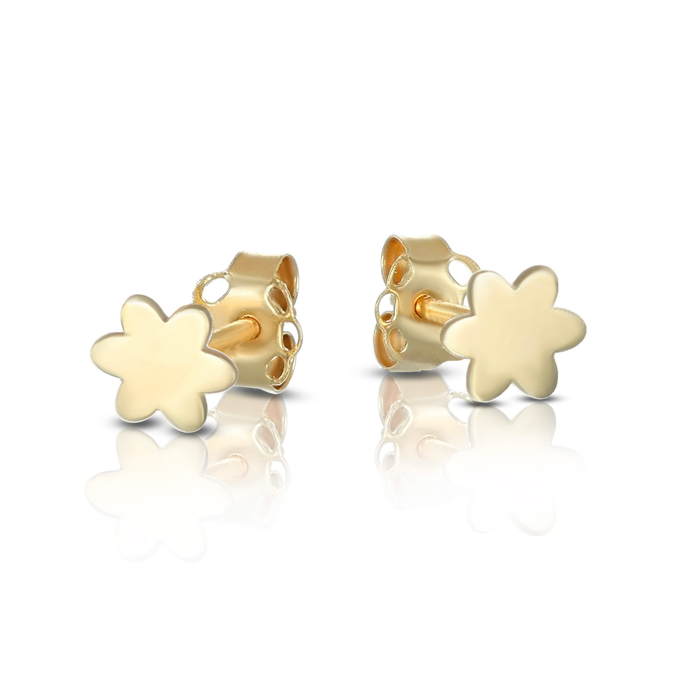 Orecchini Baby a lobo con fiore