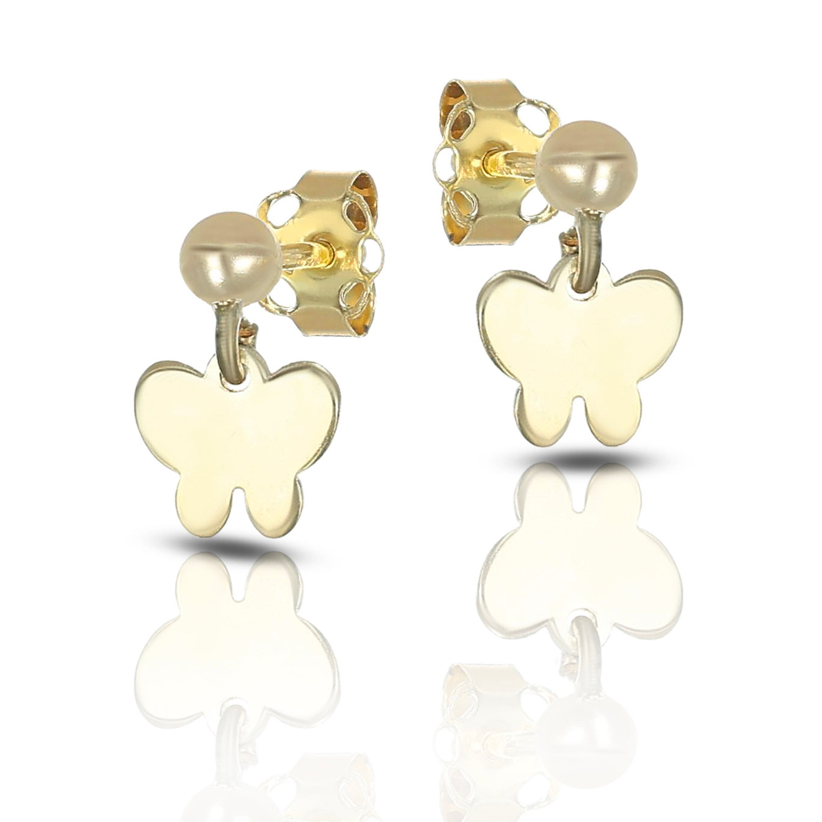 Orecchini Baby pendenti con farfalla