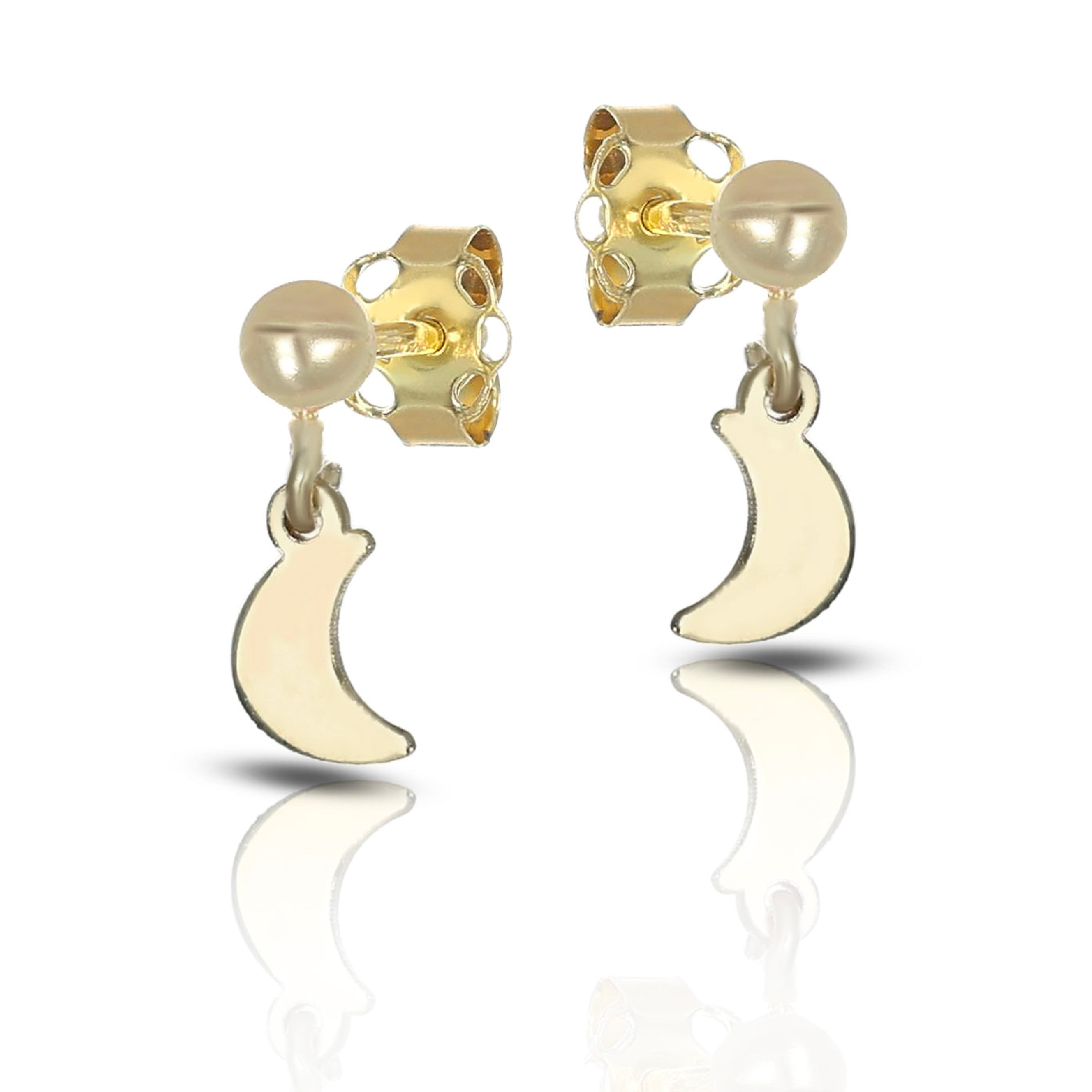 Orecchini Baby pendenti con luna