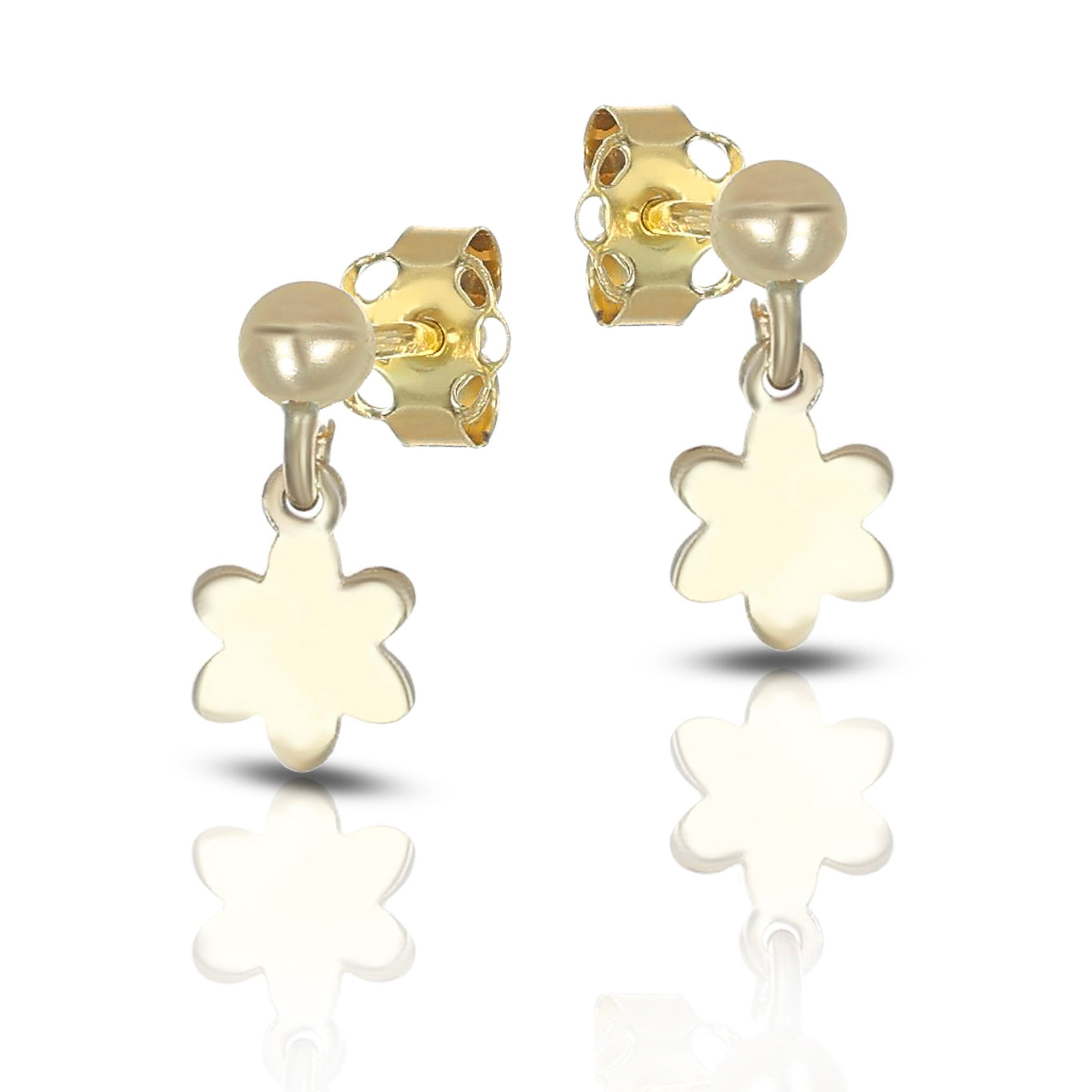 Orecchini Baby pendenti con fiore