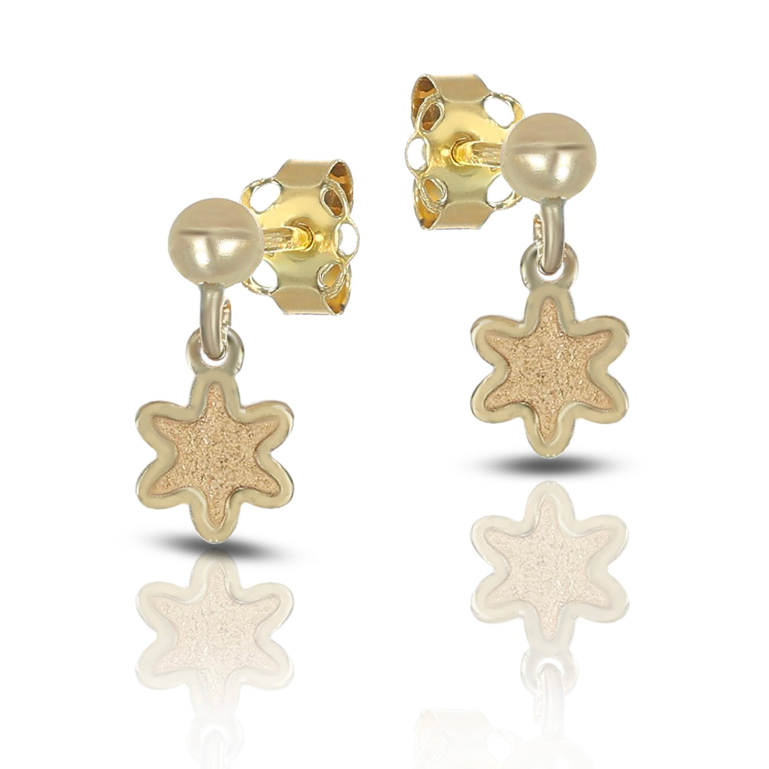 Orecchini Baby pendenti con fiore