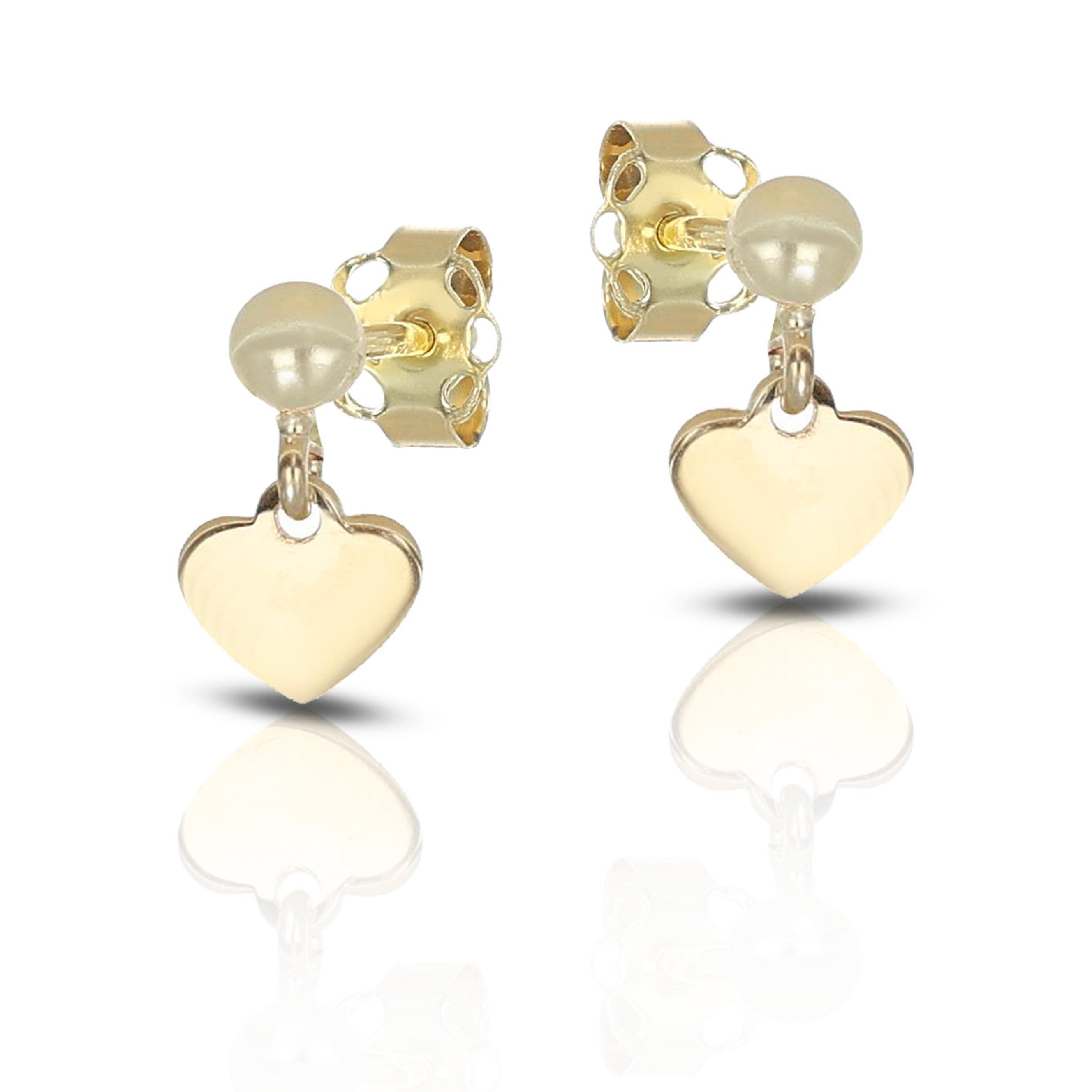 Orecchini Baby pendenti con cuore