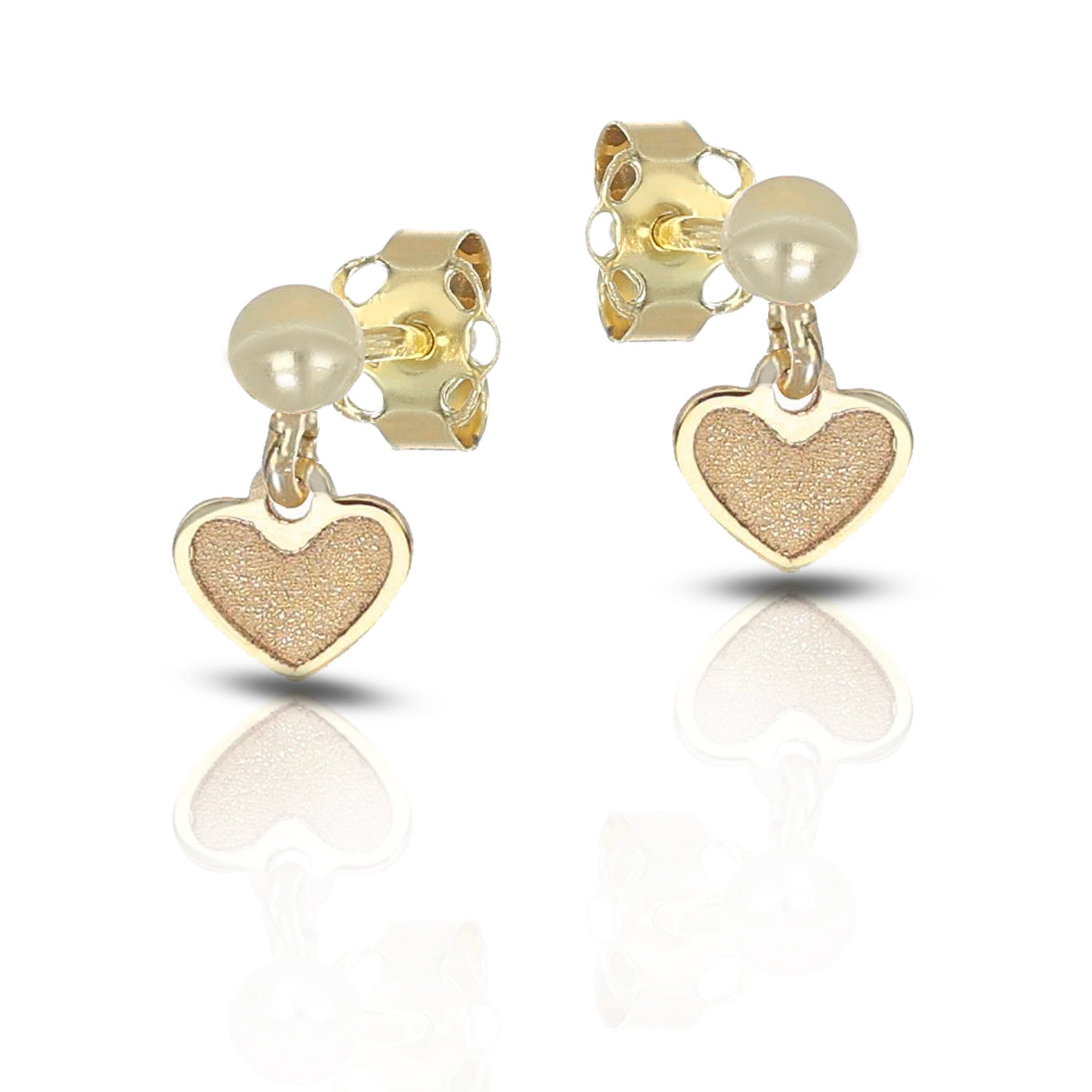 Orecchini Baby pendenti con cuore