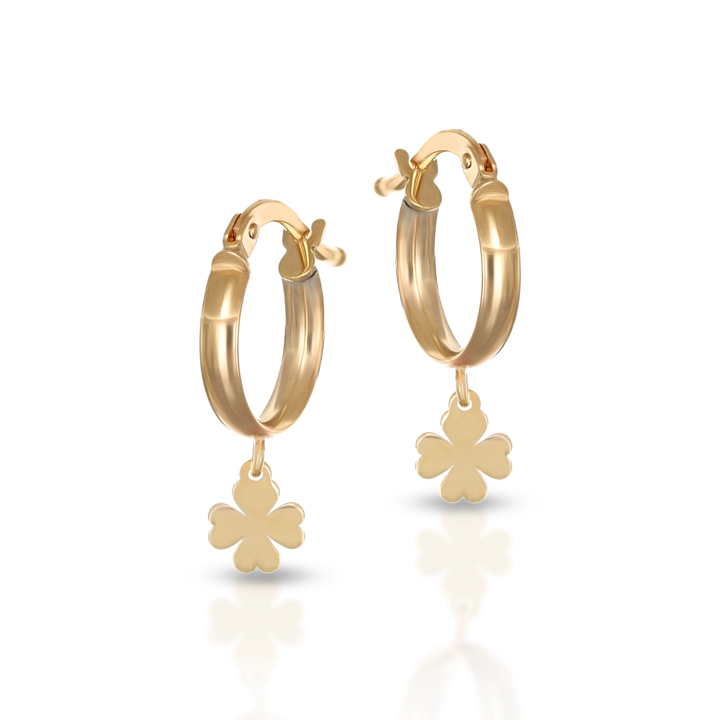 Orecchini Baby a cerchio Collezione Brillì - Quadrifoglio