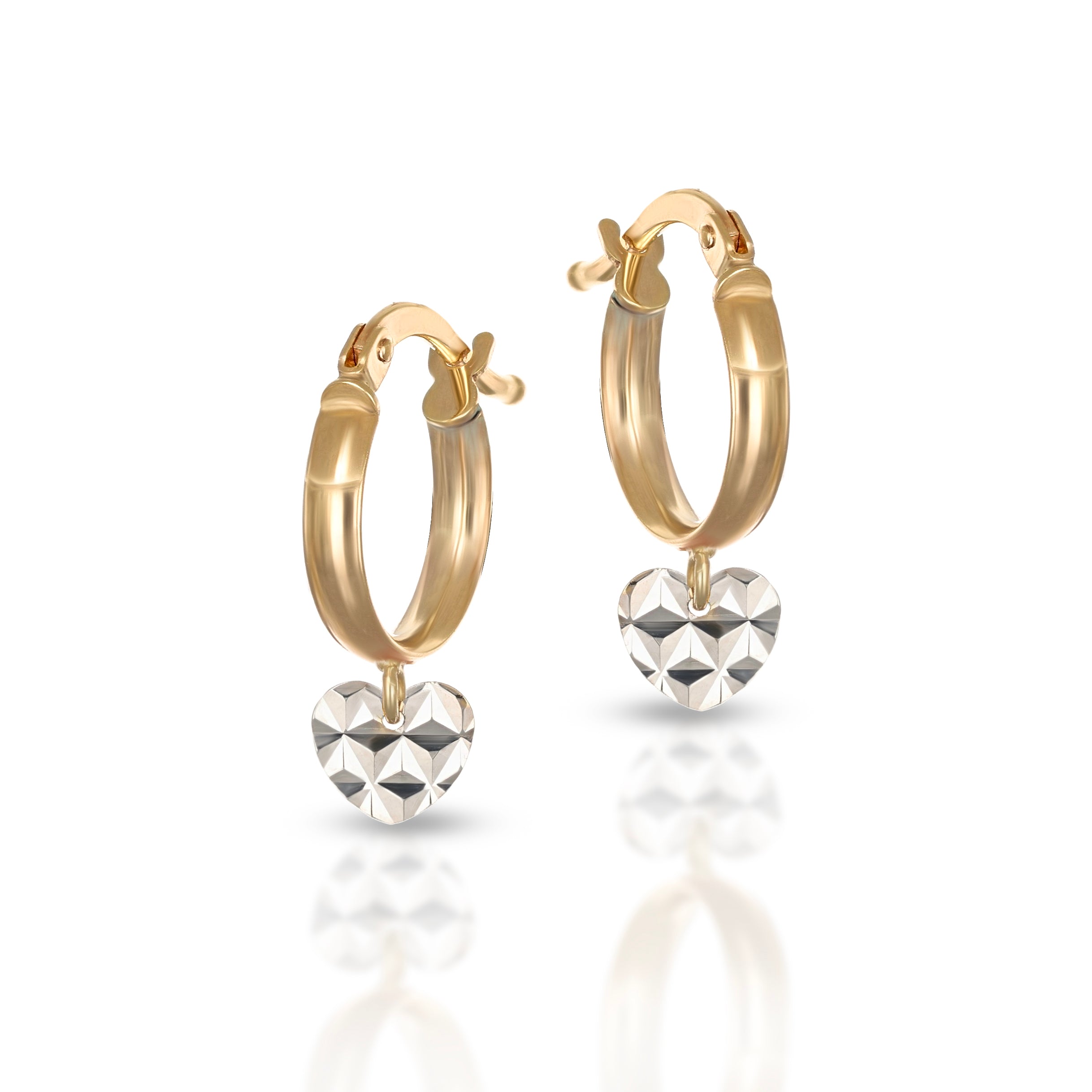 Orecchini Baby a cerchio Collezione Brillì - Cuore