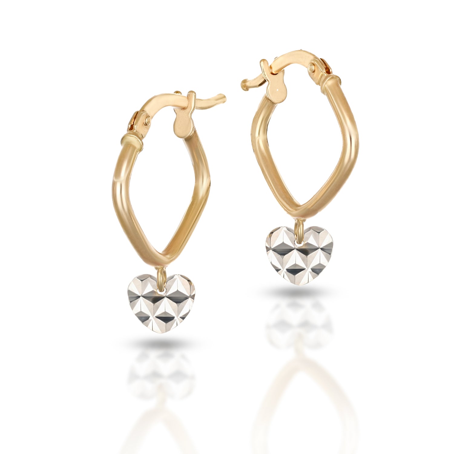 Orecchini Baby a rombo Collezione Brillì - Cuore