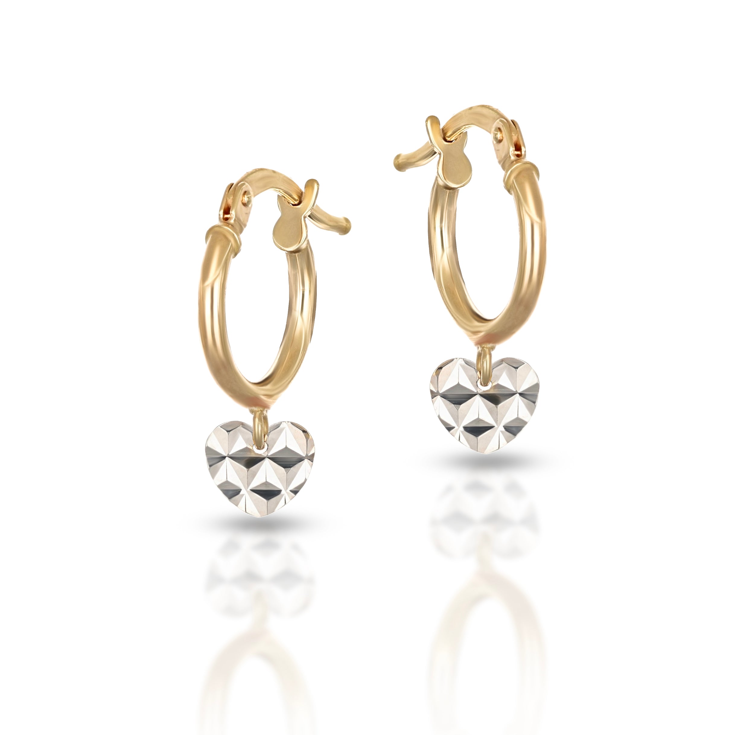 Orecchini Baby a cerchio Collezione Brillì - Cuore