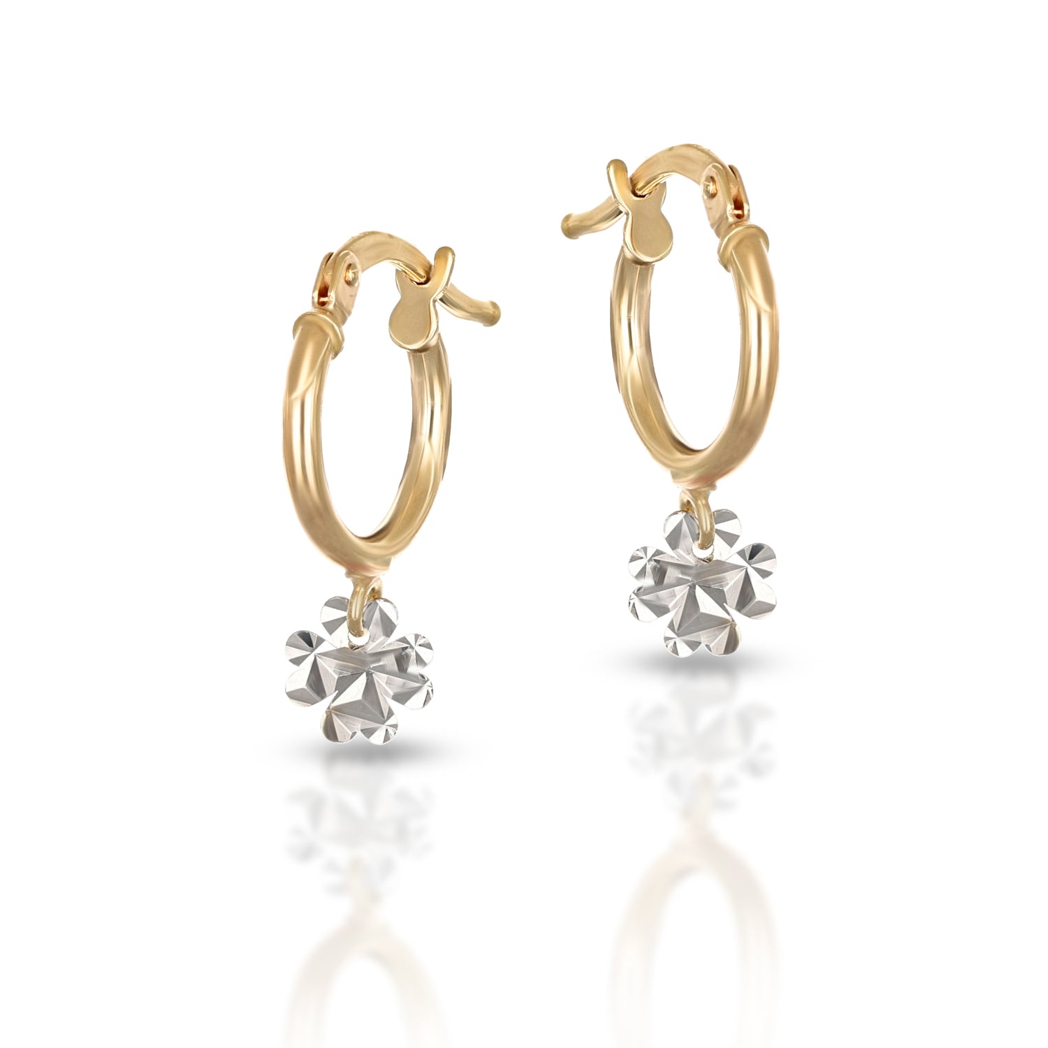 Orecchini Baby a cerchio Collezione Brillì - Quadrifoglio