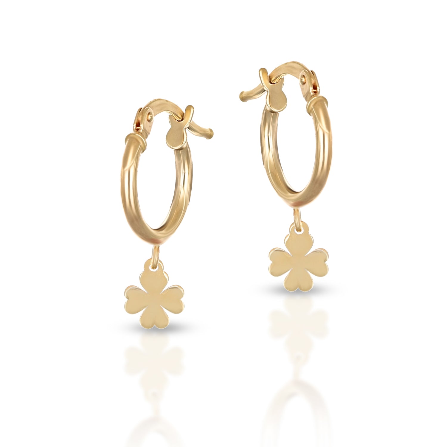 Orecchini Baby a cerchio Collezione Brillì - Quadrifoglio