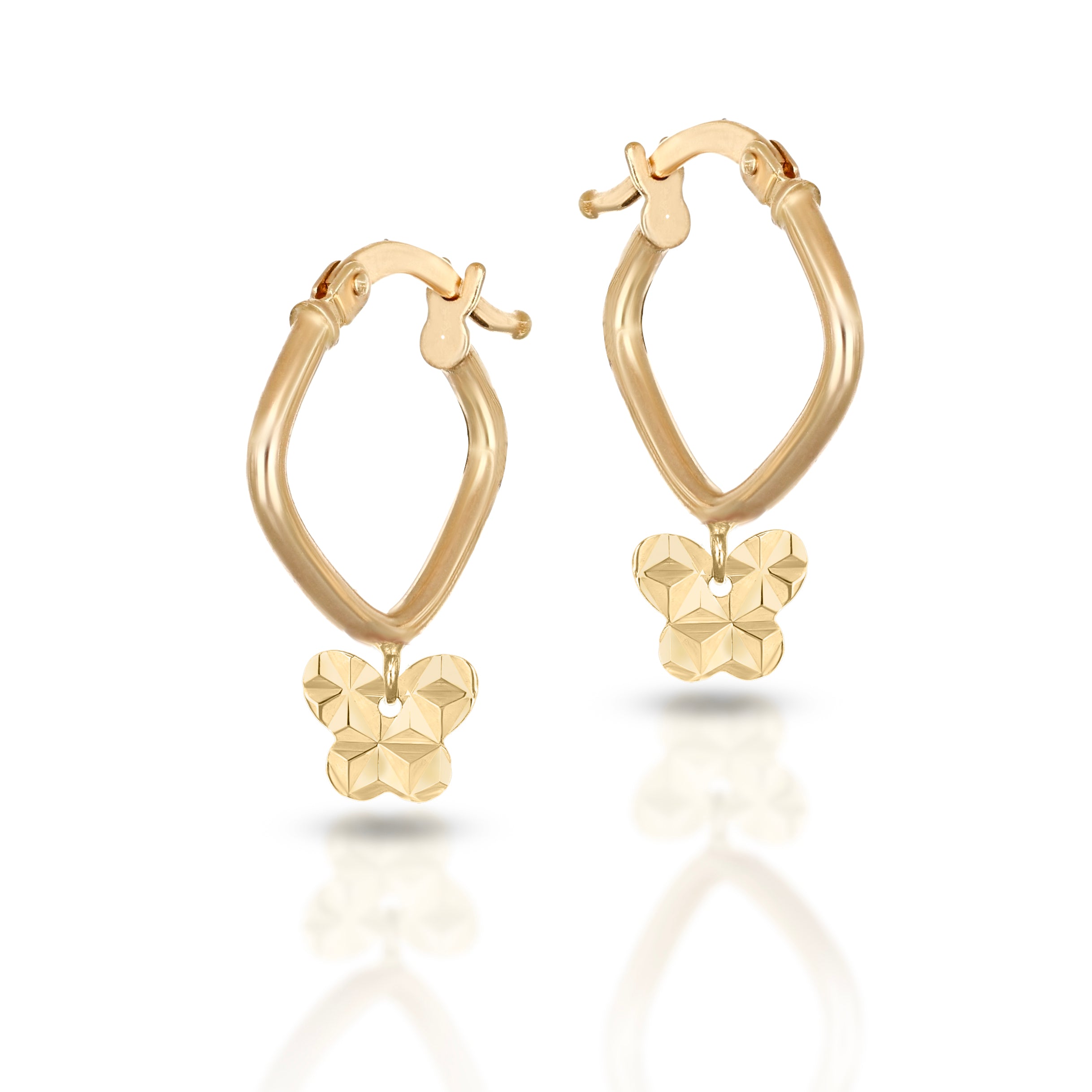 Orecchini Baby a rombo Collezione Brillì - Farfalla