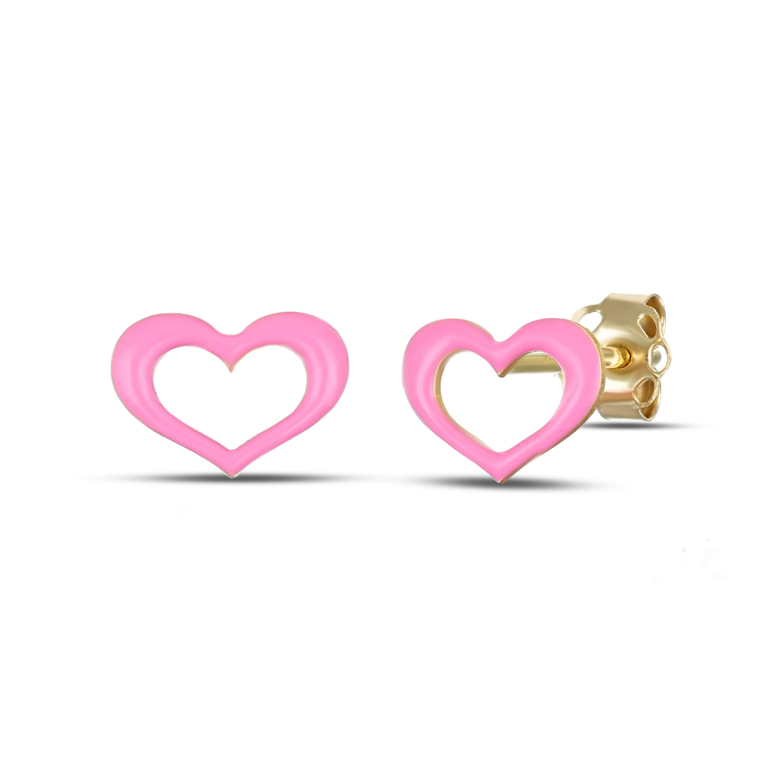 Orecchini a lobo da Donna con cuore traforato