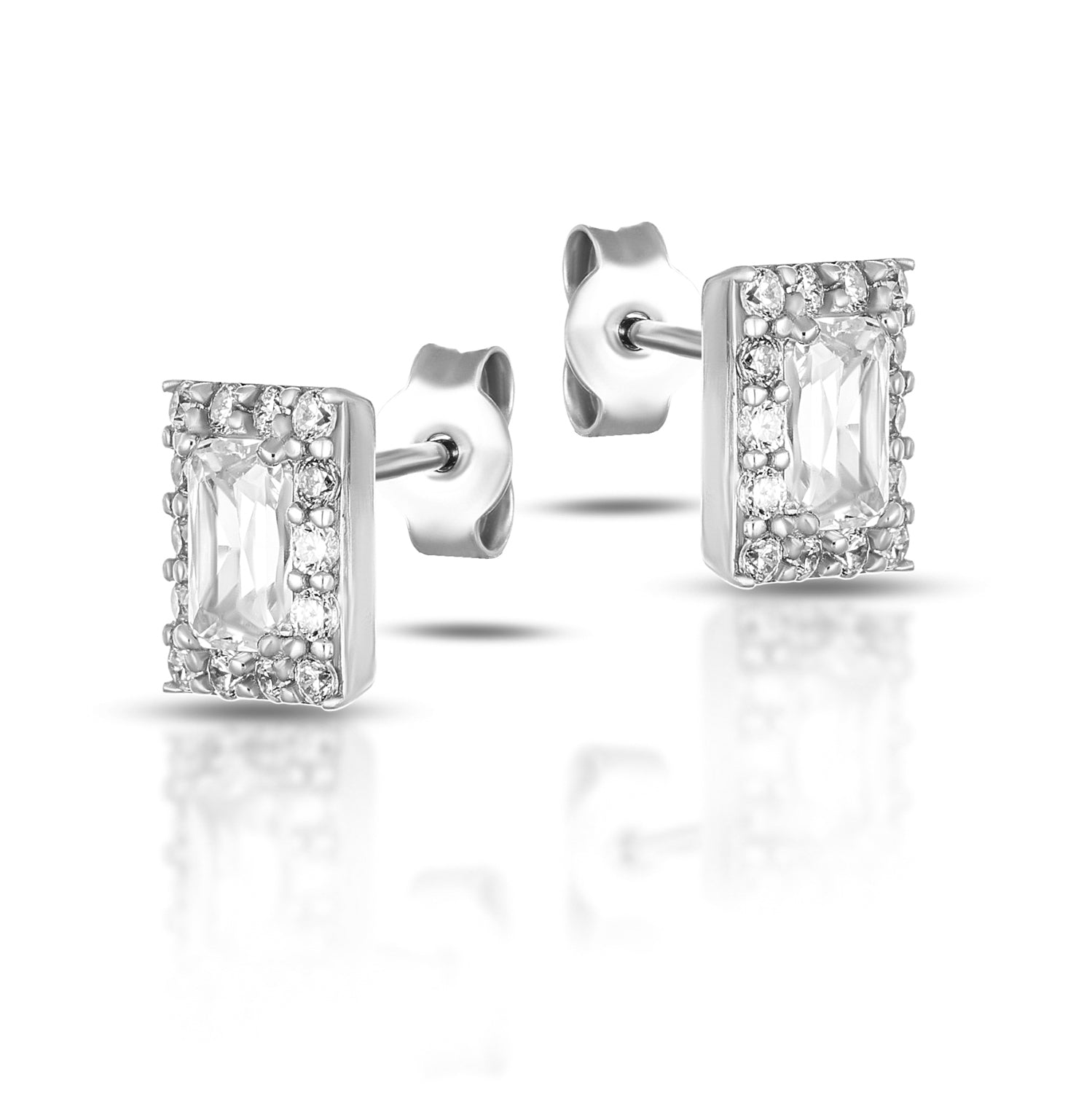 Orecchini da Donna con Swarovski taglio baguette contornato