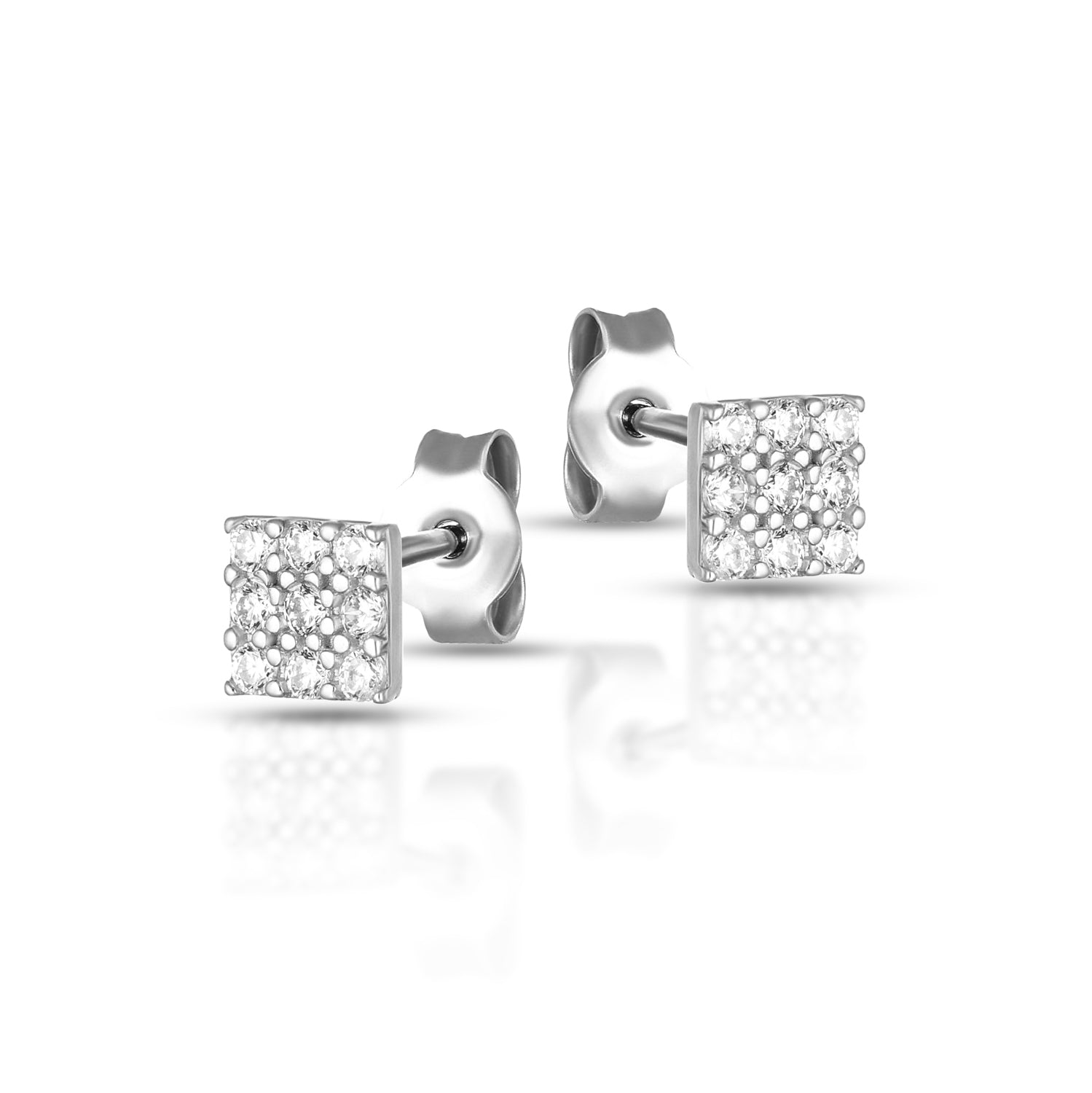 Orecchini da Donna a lobo Collezione Jolie - Quadrato