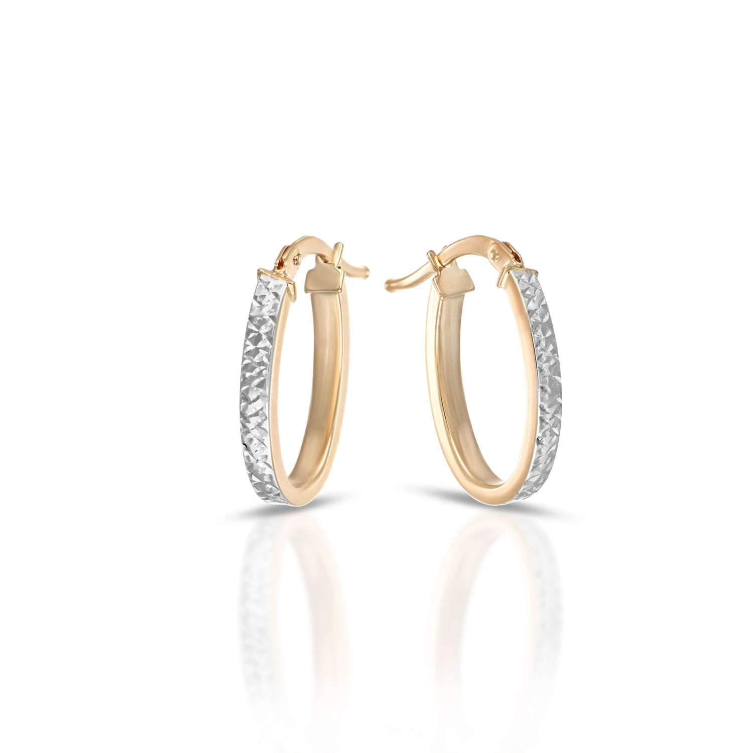 Orecchini da Donna Collezione Flat - Ovale