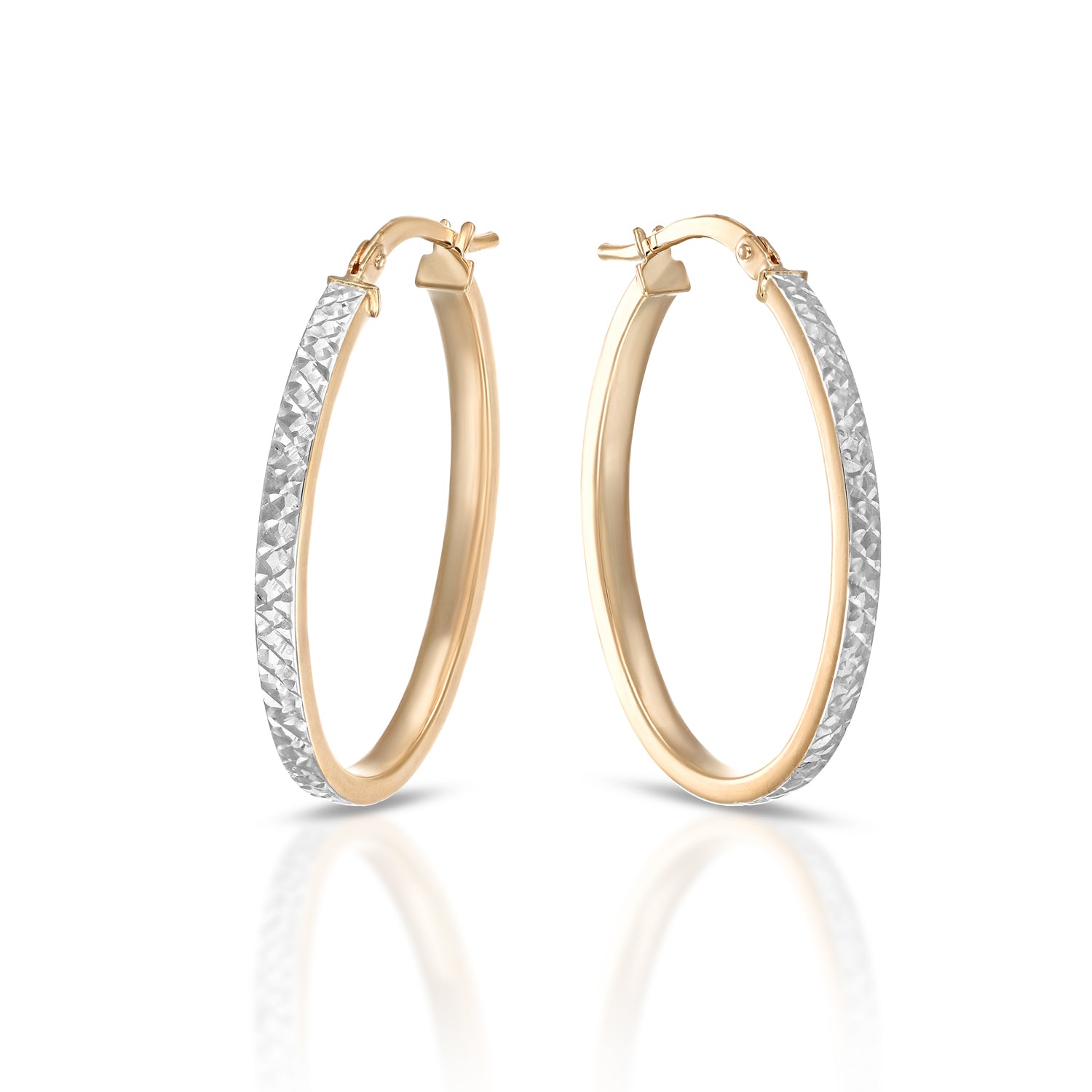 Orecchini da Donna Collezione Flat - Ovale